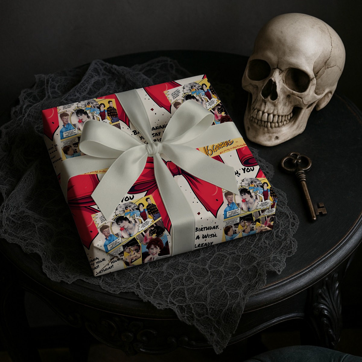 Sixteen Candles Retro Rebellion Birthday Wrapping Paper