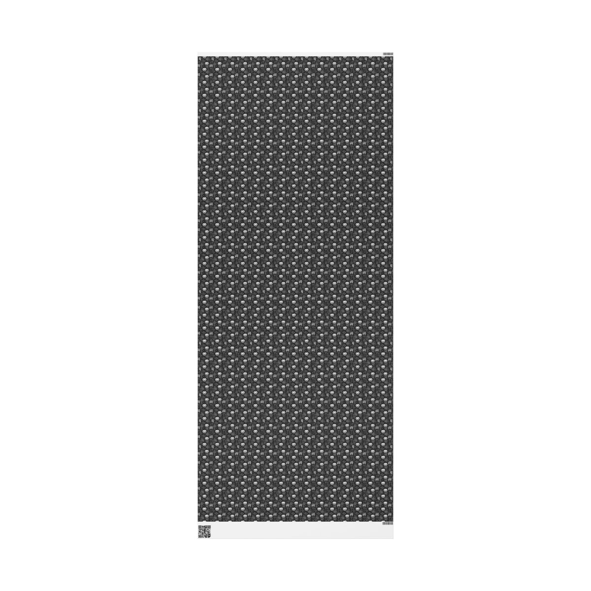 Black White Pumpkin Elegant Lace Halloween Wrapping Paper