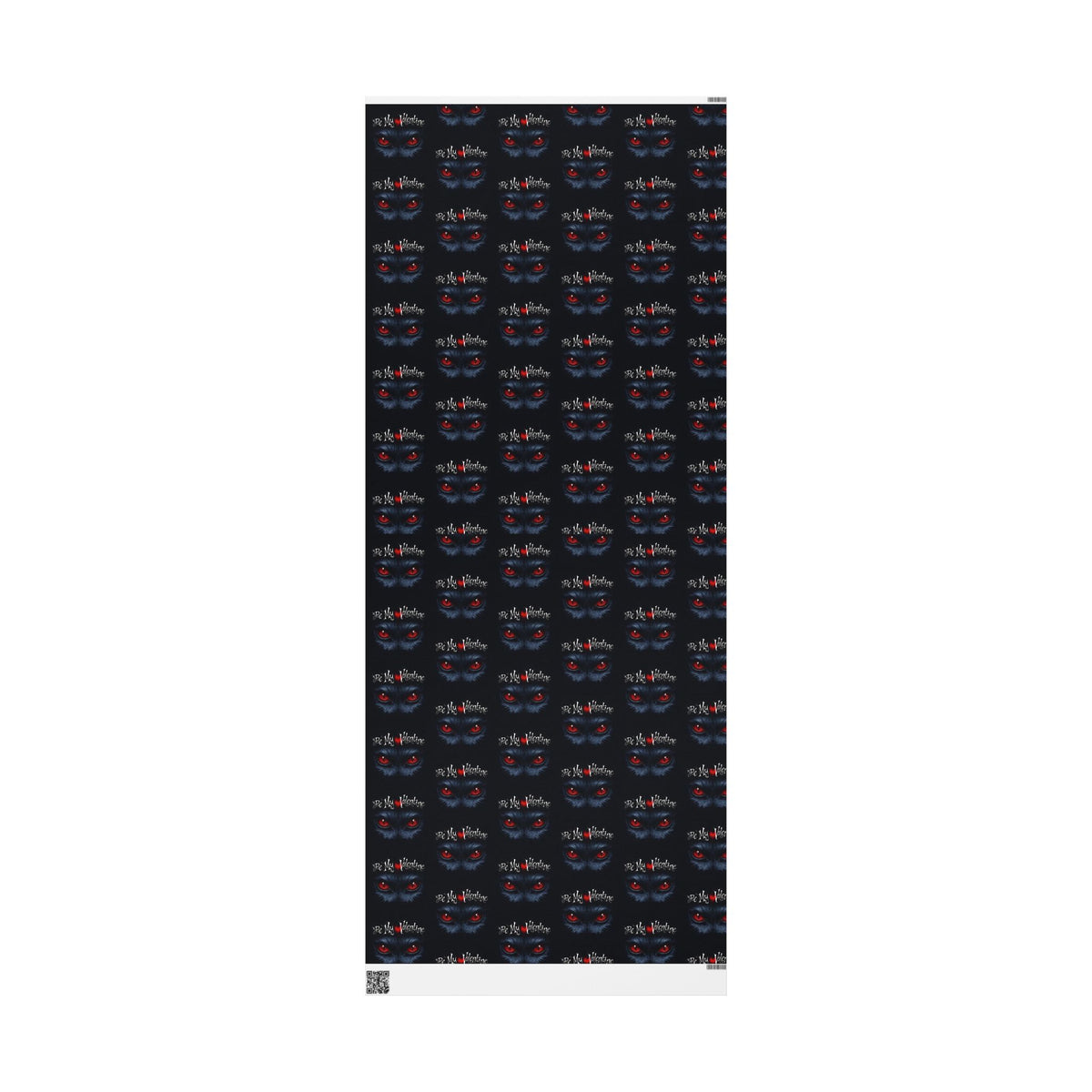 Be My Valentine Black Cat Valentines Wrapping Paper