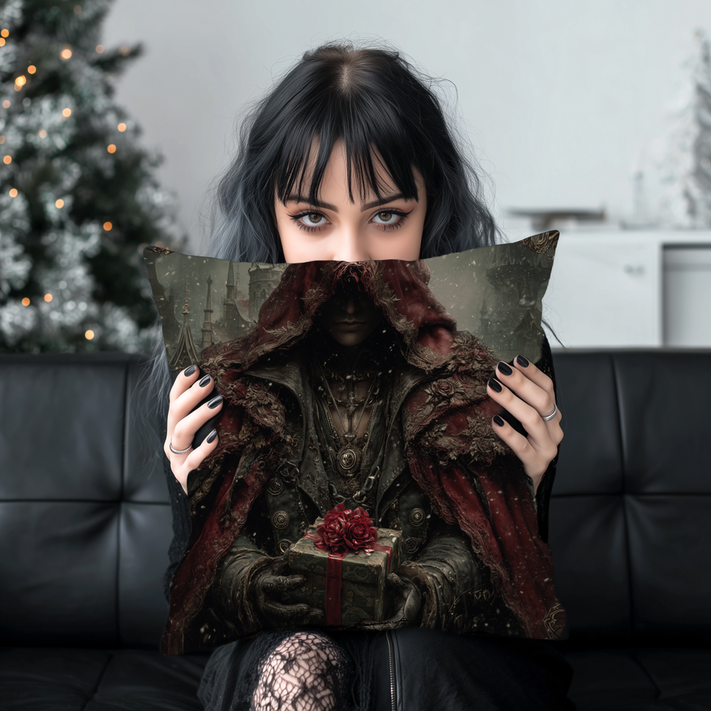 Bloodmoon Gift | Gothic Holiday Decorative Pillow