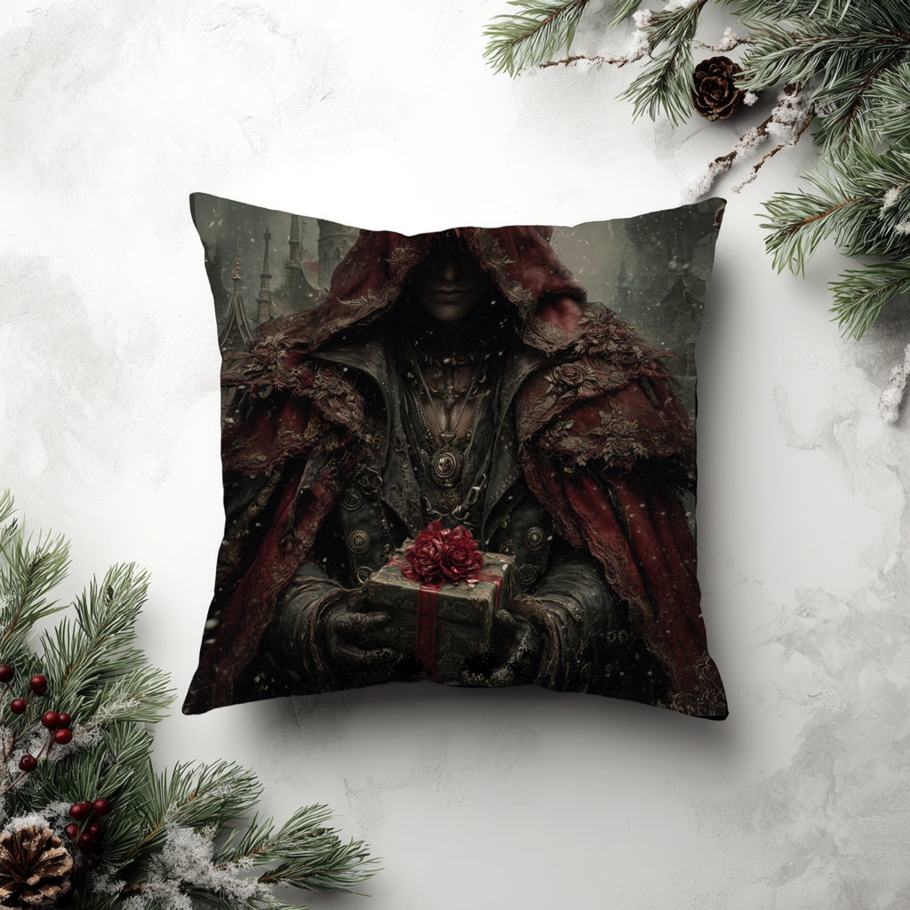 Bloodmoon Gift | Gothic Holiday Decorative Pillow