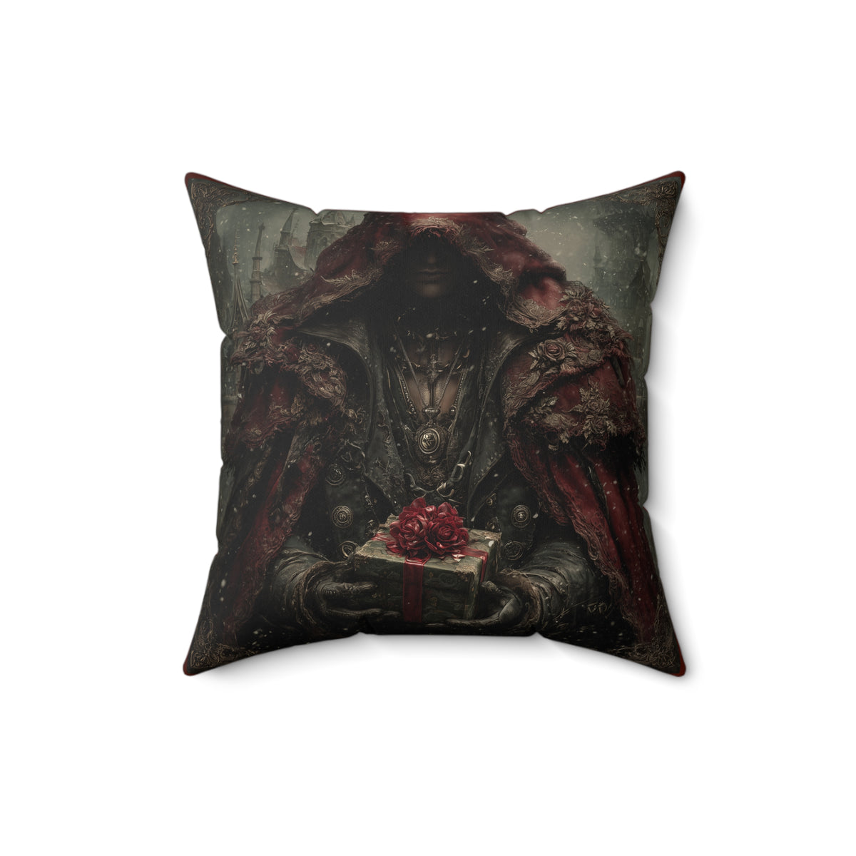 Bloodmoon Gift | Gothic Holiday Decorative Pillow