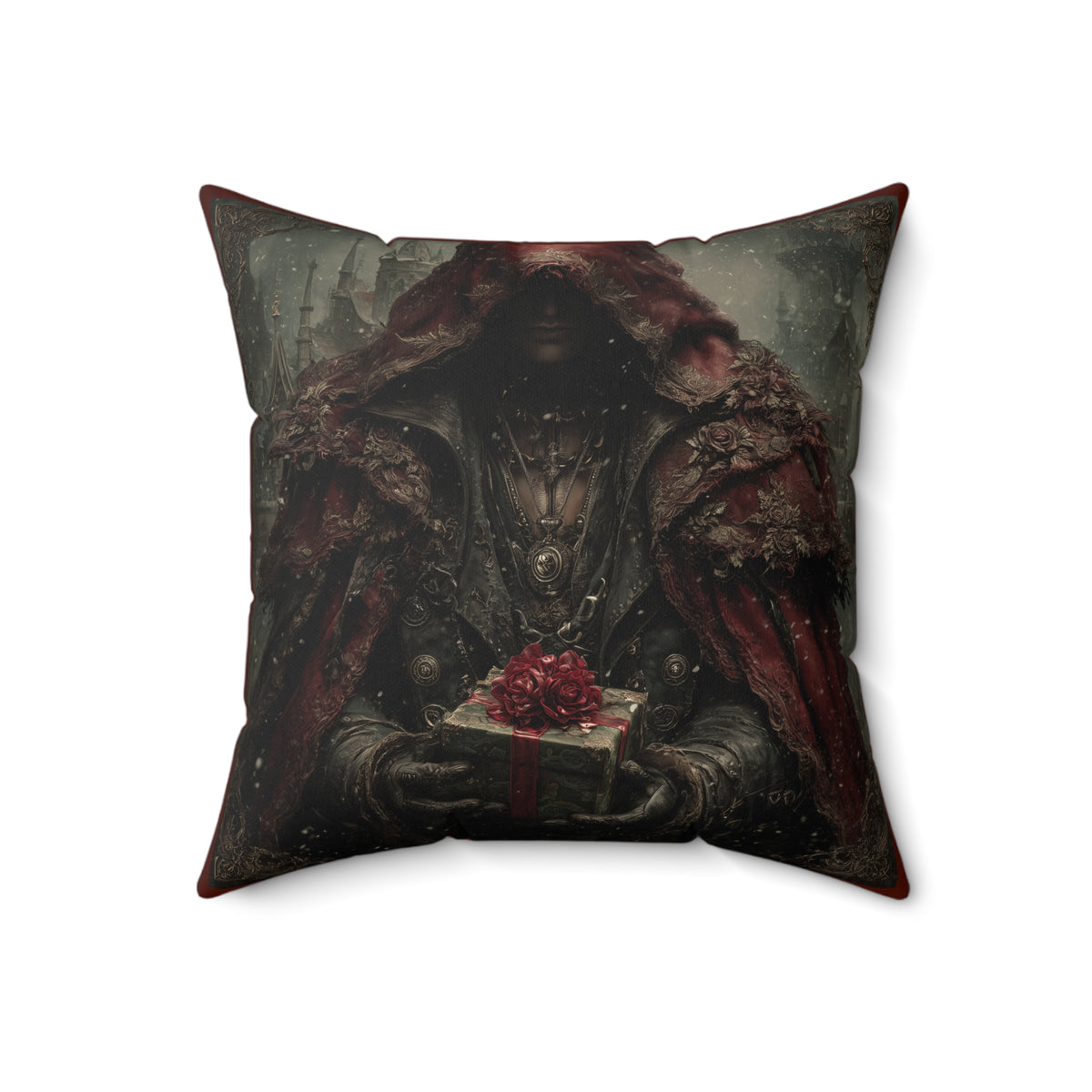 Bloodmoon Gift | Gothic Holiday Decorative Pillow