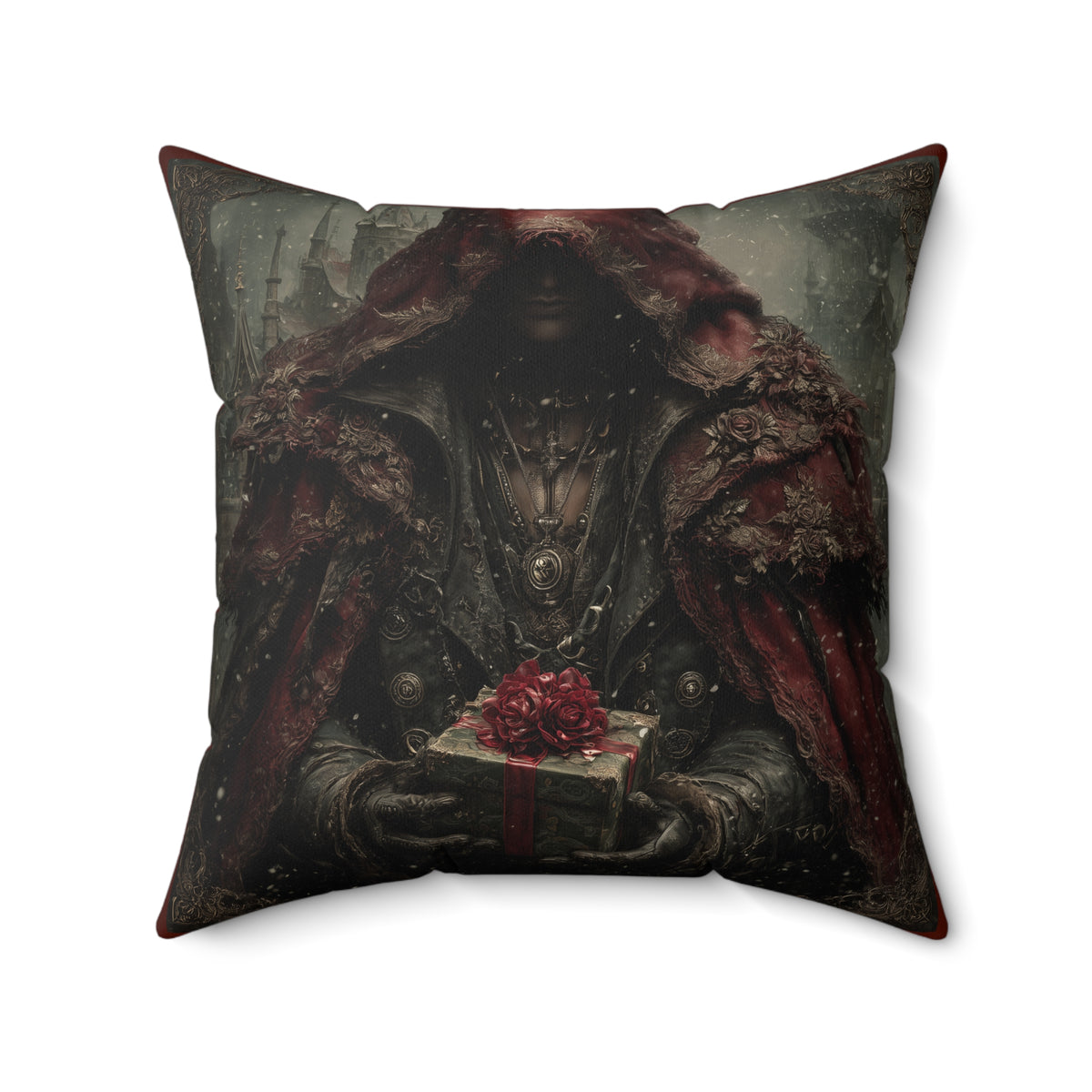Bloodmoon Gift | Gothic Holiday Decorative Pillow