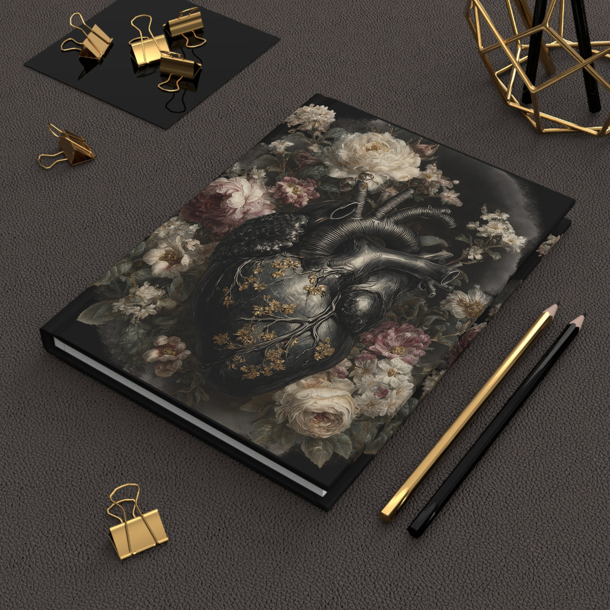 Where the Heart Learned to Bloom | Gothic Hardcover Journal