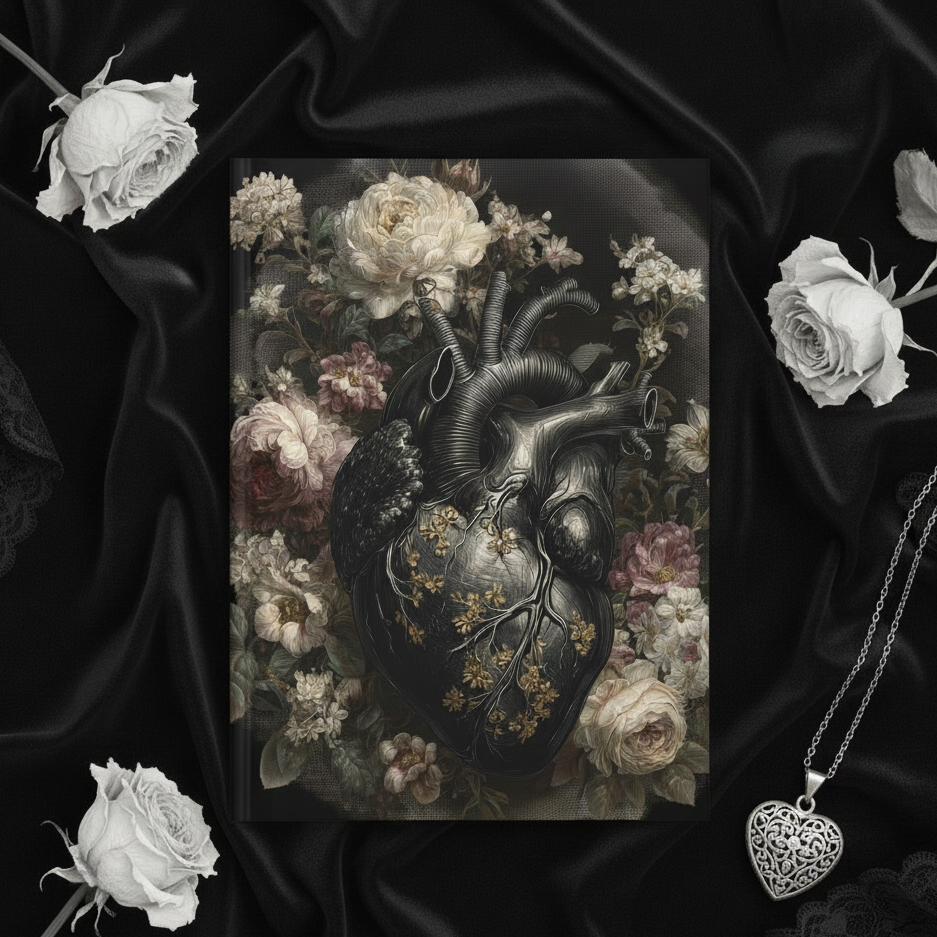 Where the Heart Learned to Bloom | Gothic Hardcover Journal