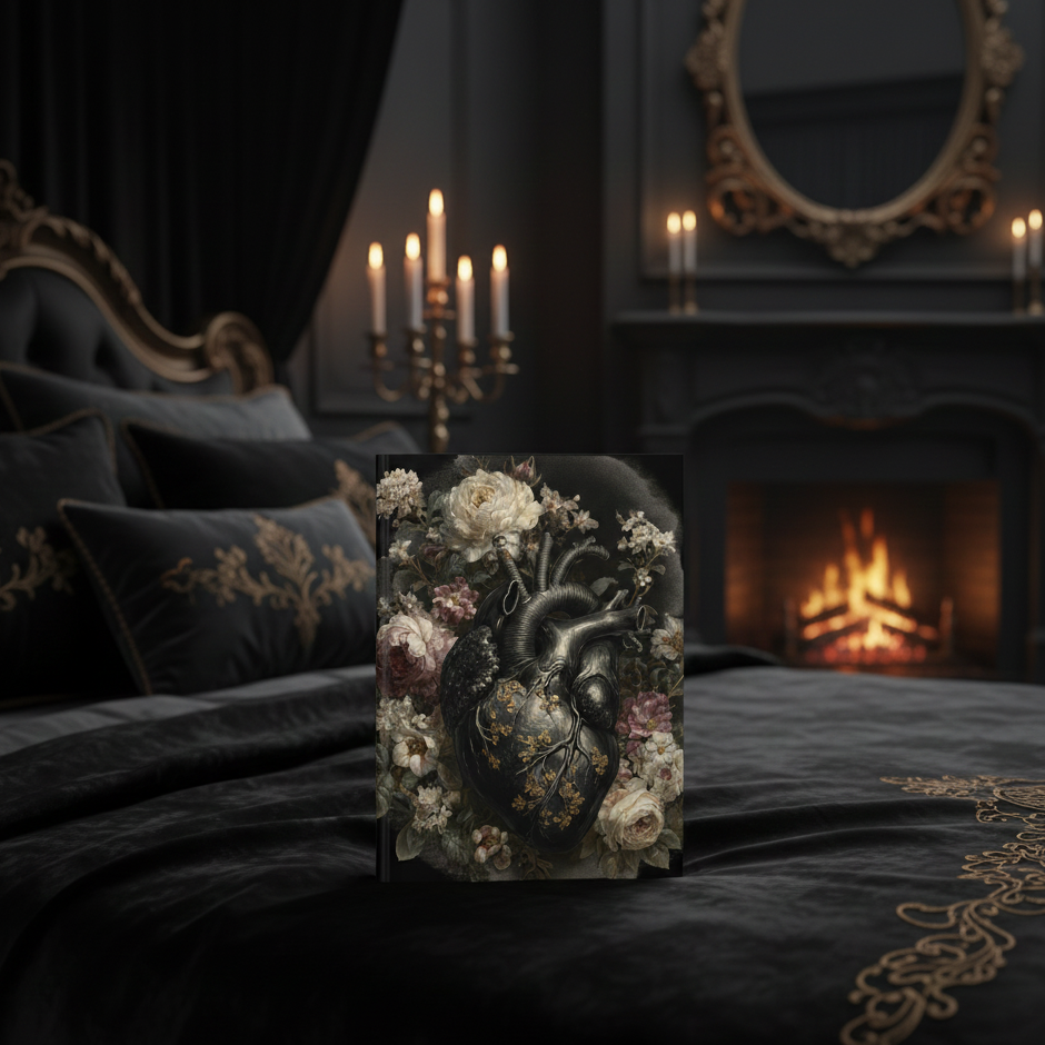 Where the Heart Learned to Bloom | Gothic Hardcover Journal