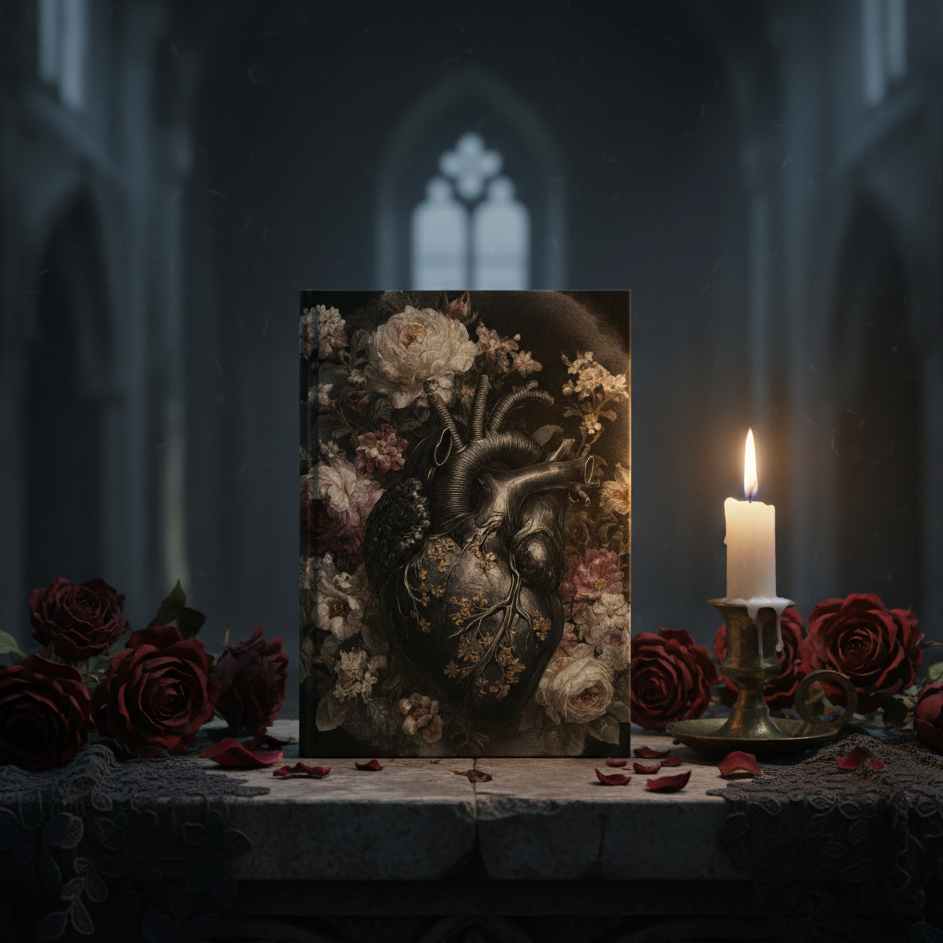 Where the Heart Learned to Bloom | Gothic Hardcover Journal