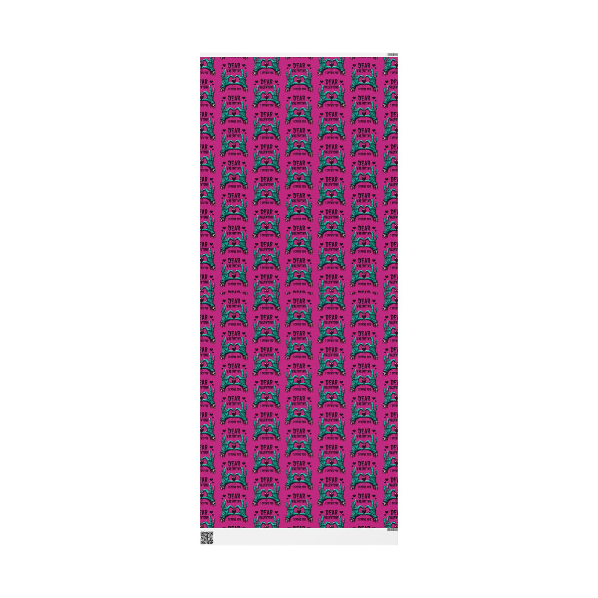I Chews You Zombie Valentines Wrapping Paper