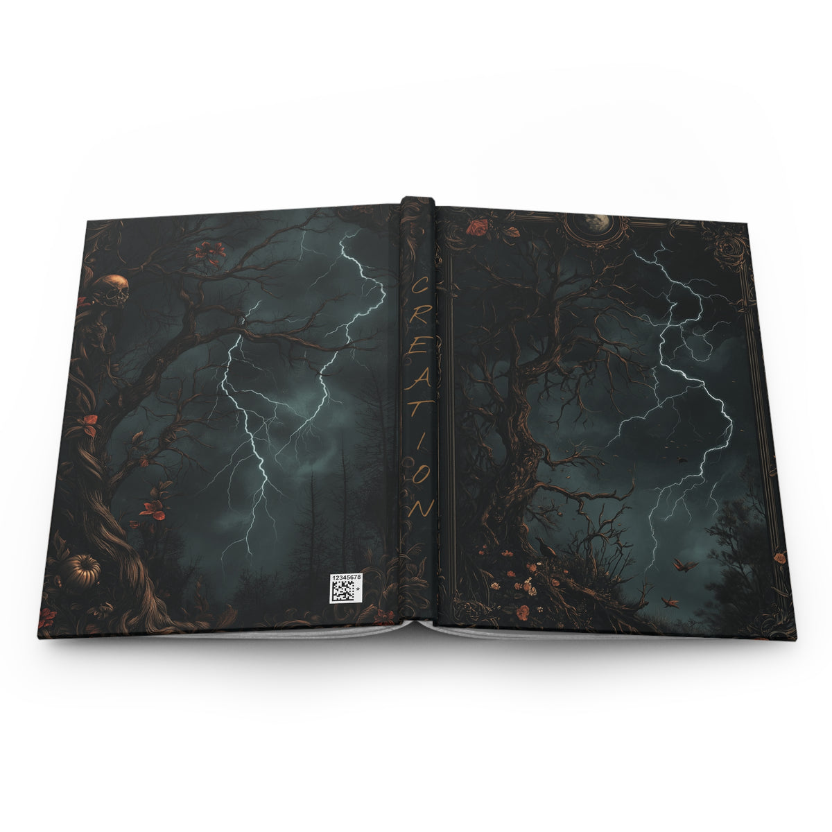 CREATION – The Spark That Should Not Have Lived | Gothic Hardcover Journal
