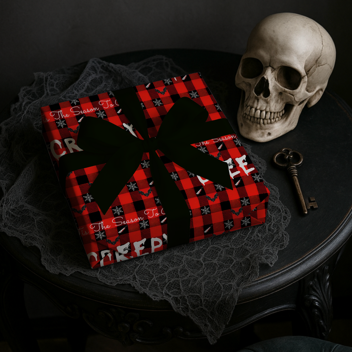 Tis the season to be CREEPY Christmas Wrapping Paper