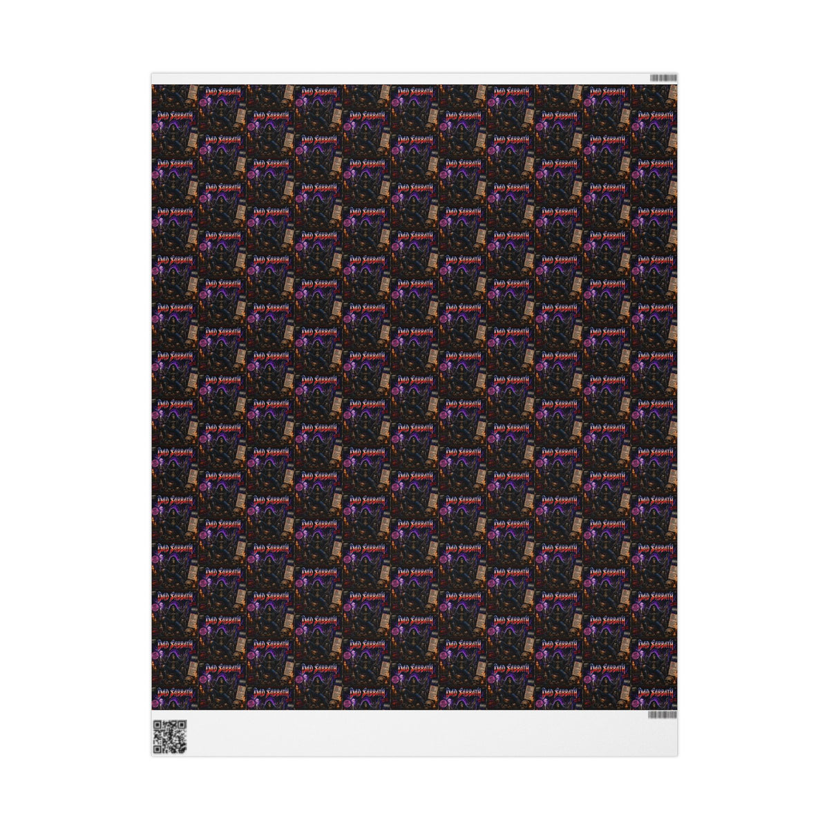 Dad Sabbath Raising Hell Since Day One Heavy Metal Fathers Day Wrapping Paper