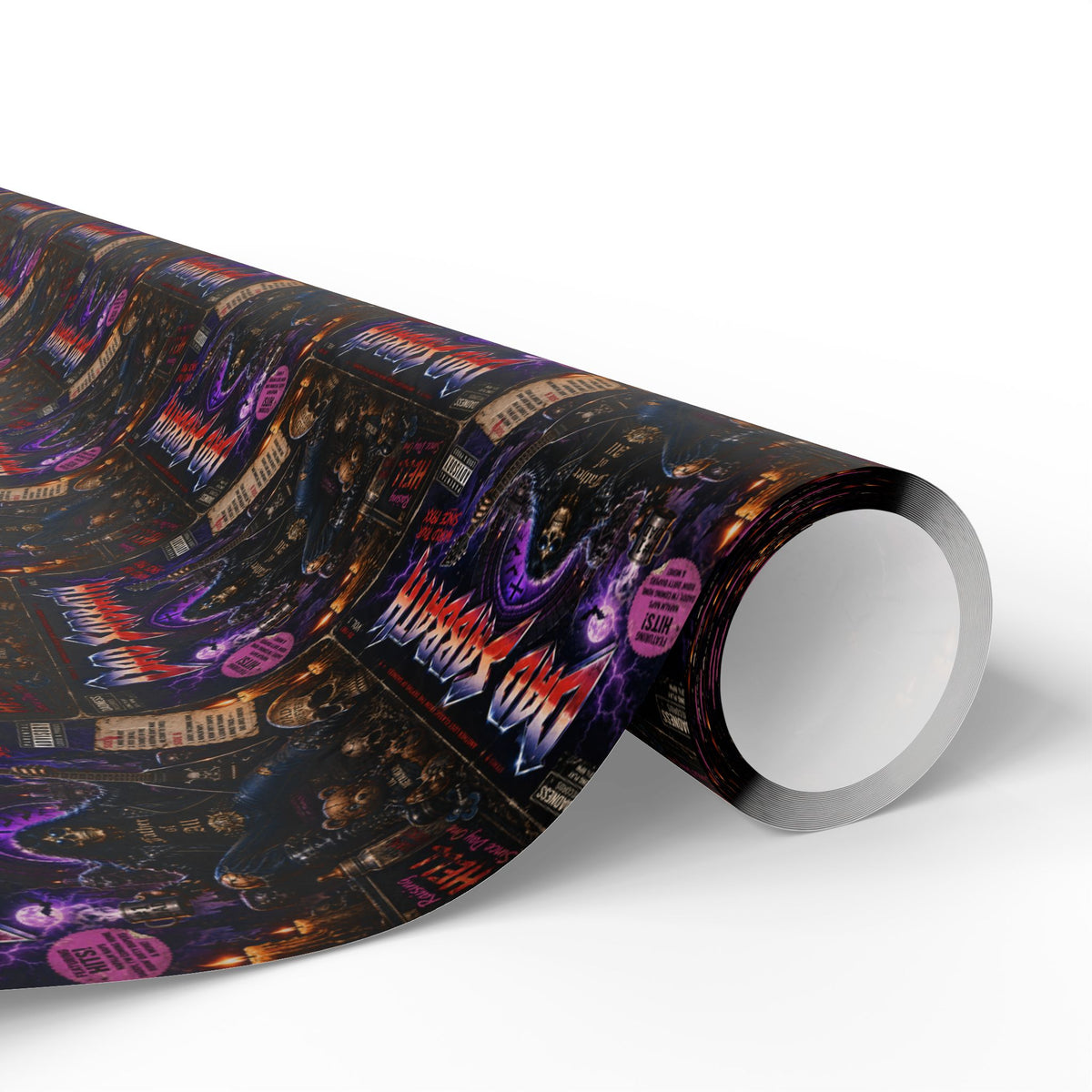 Dad Sabbath Raising Hell Since Day One Heavy Metal Fathers Day Wrapping Paper