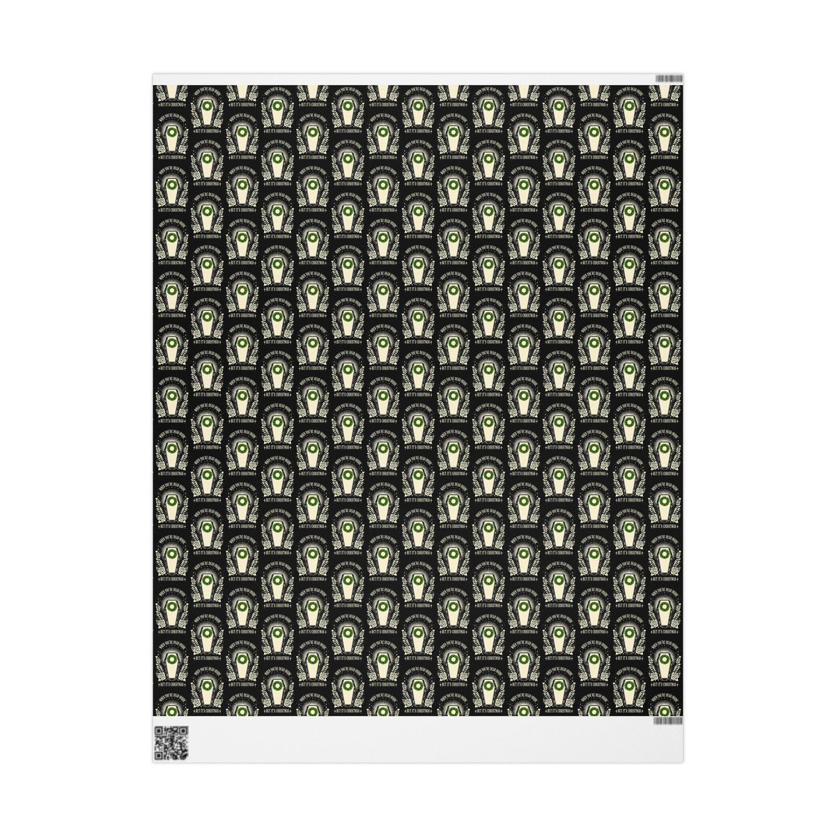 Dead Inside but Its Christmas Dark Humor Wrapping Paper