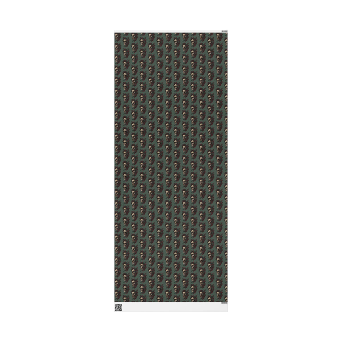 Death Be Merry Gothic Skull Christmas Wrapping Paper