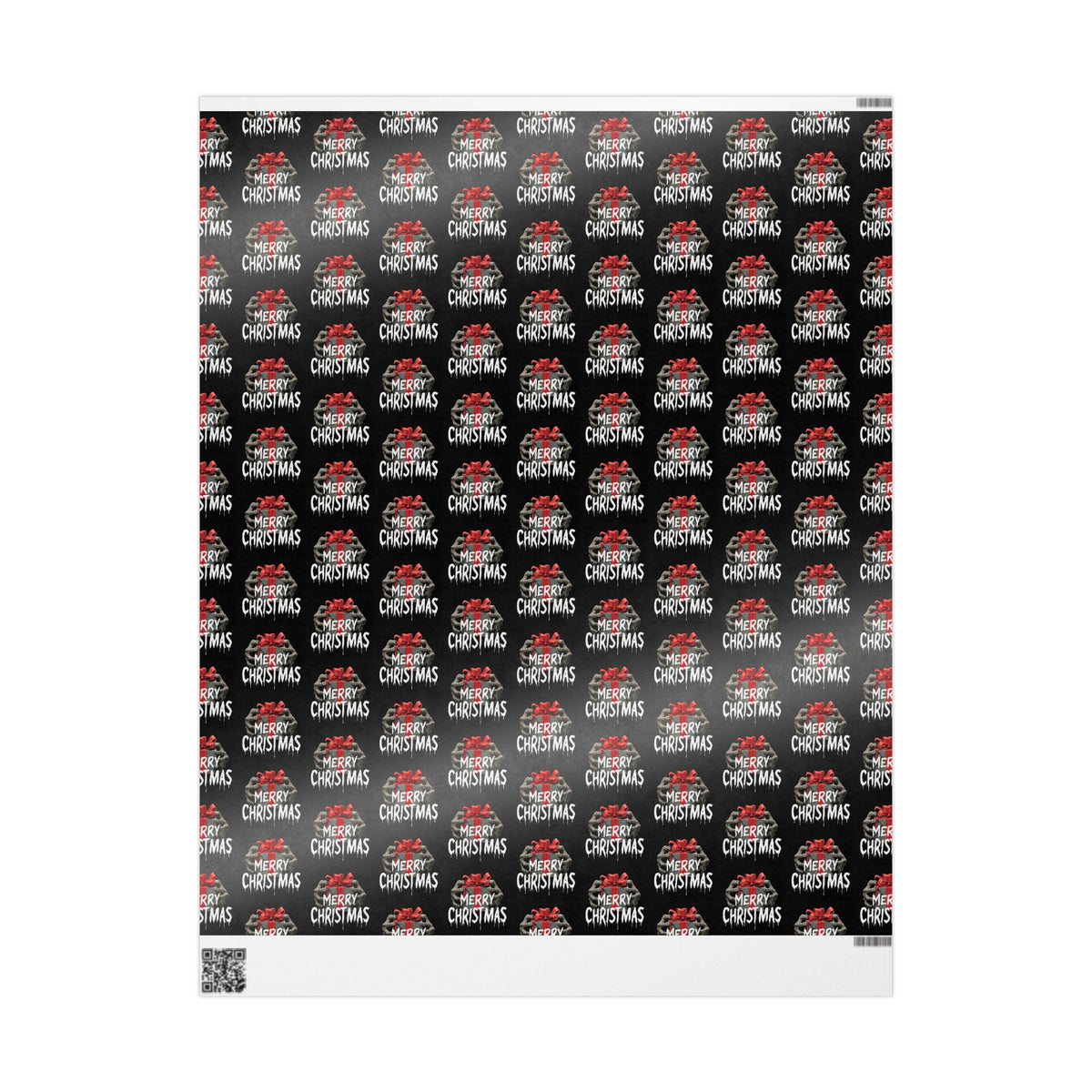 Dont Open Until Undead Zombie Horror Christmas Wrapping Paper