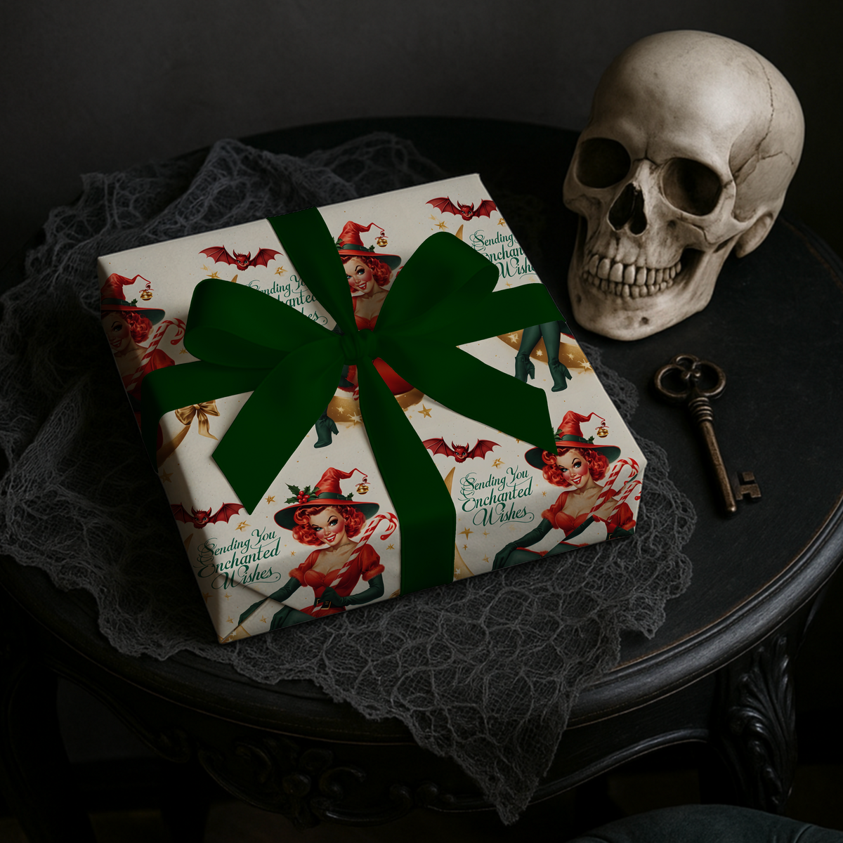 Enchanted Wishes Vintage Christmas Wrapping Paper
