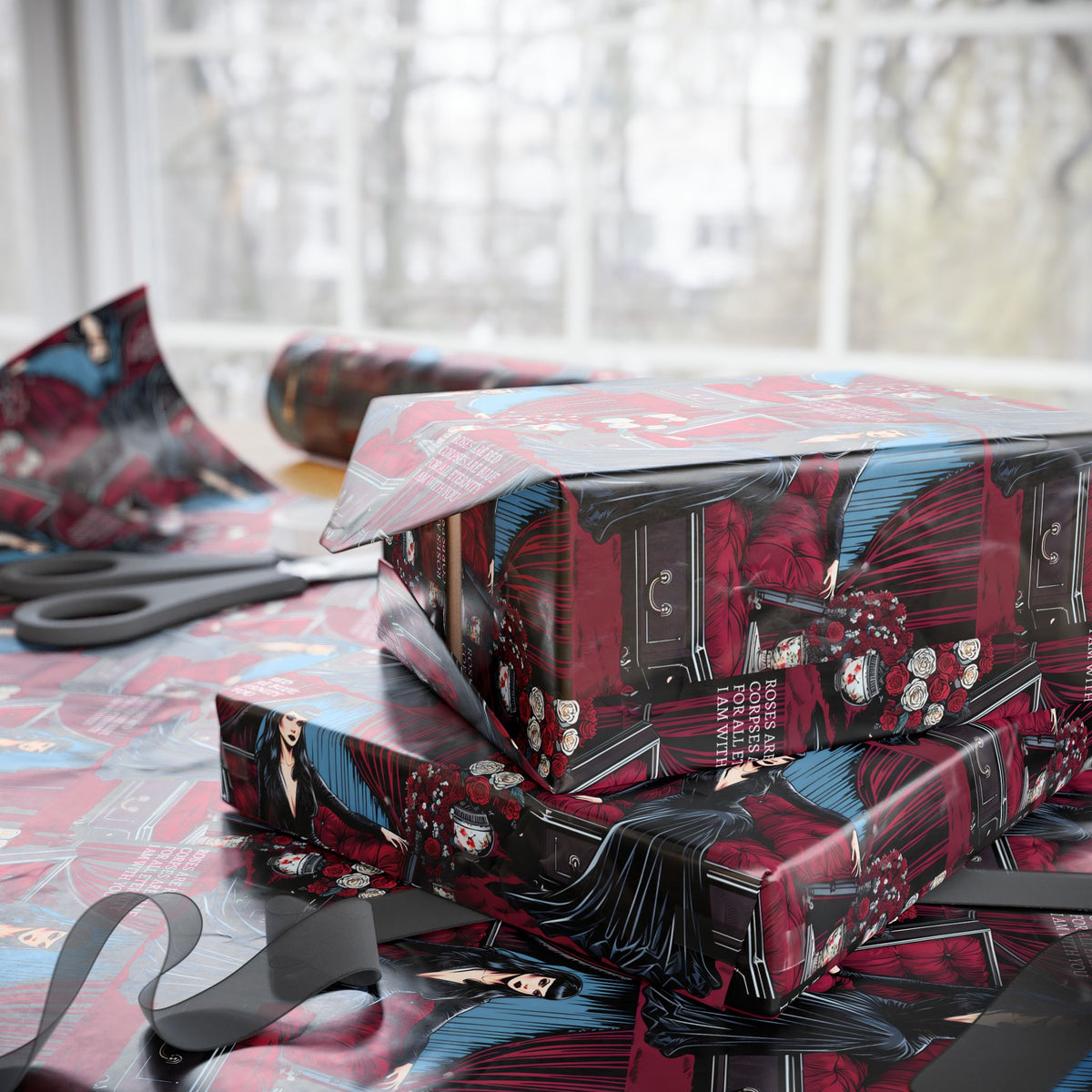 Eternally Yours Gothic Vampire Valentine’s Wrapping Paper