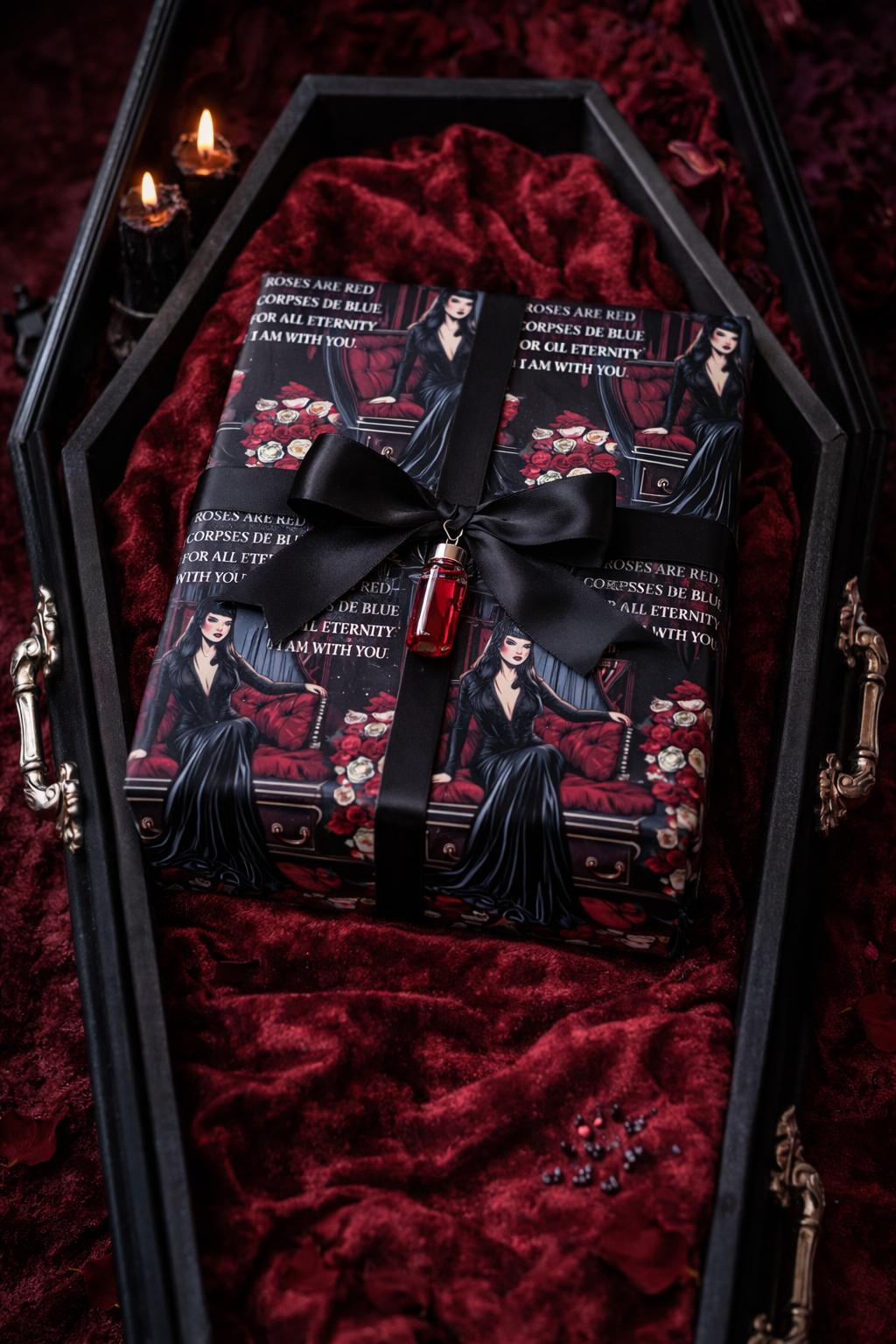 Eternally Yours Gothic Vampire Valentine’s Wrapping Paper