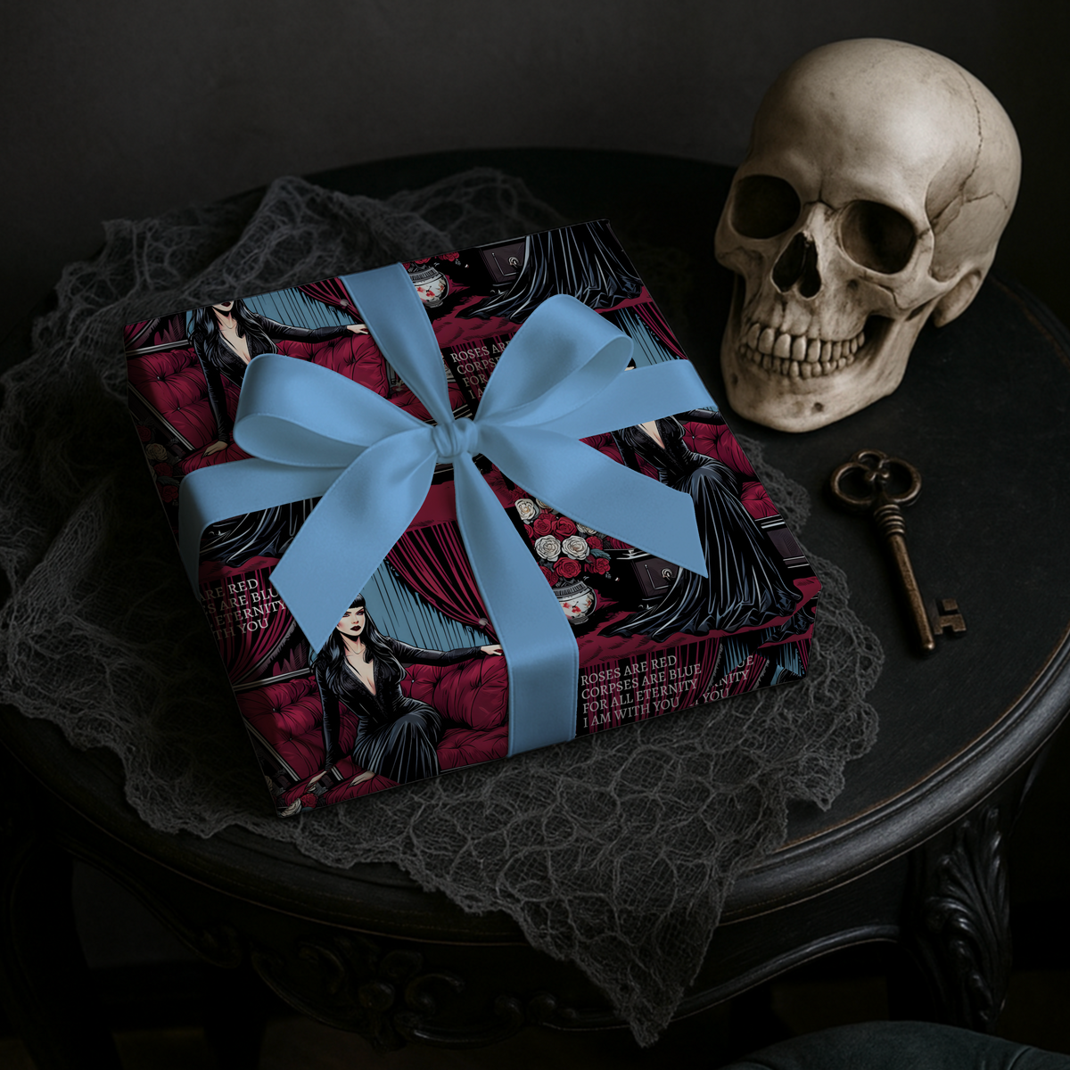 Eternally Yours Gothic Vampire Valentine’s Wrapping Paper