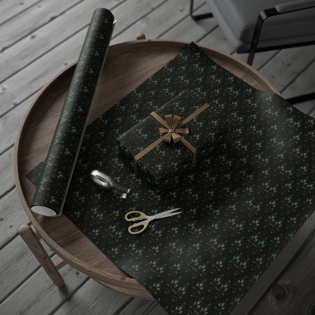 Evergreen Masquerade Vampire Dark Romance Wrapping Paper