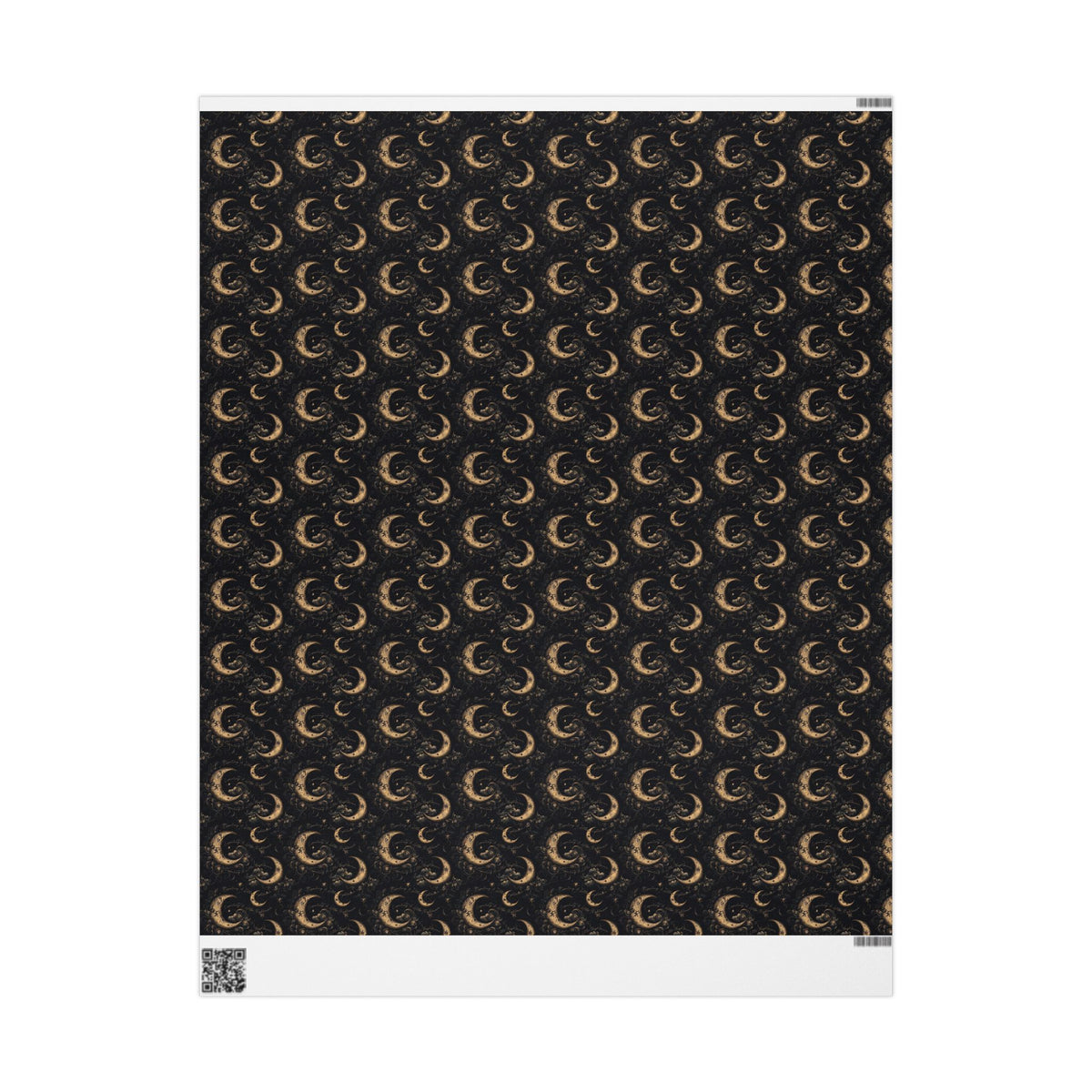Expecting A Little Nightmare Dark Celestial Moon Baby Shower Wrapping Paper