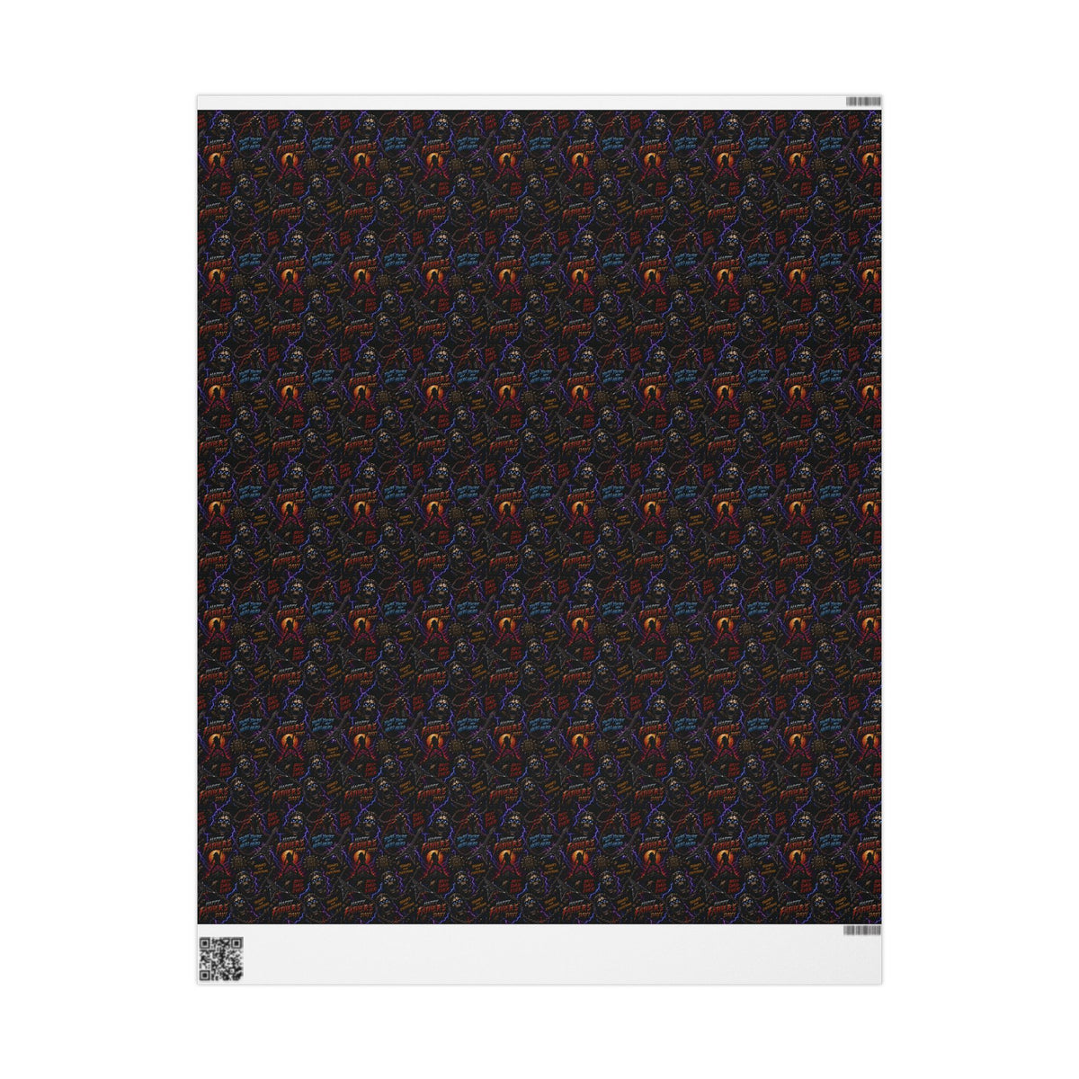 Father of Thunder World Tour Since 19XX Heavy Metal Fathers Day Wrapping Paper