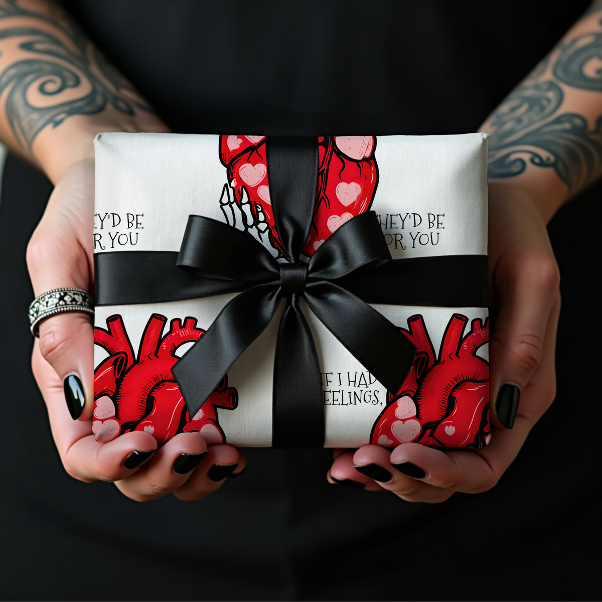 In My Feelings Gothic Valentine’s Wrapping Paper