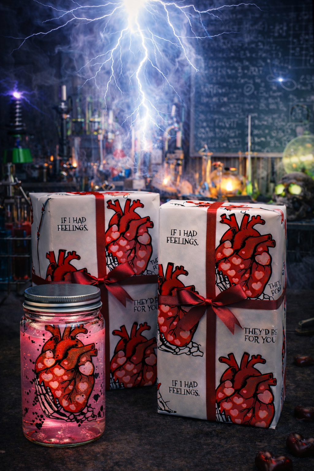 In My Feelings Gothic Valentine’s Wrapping Paper