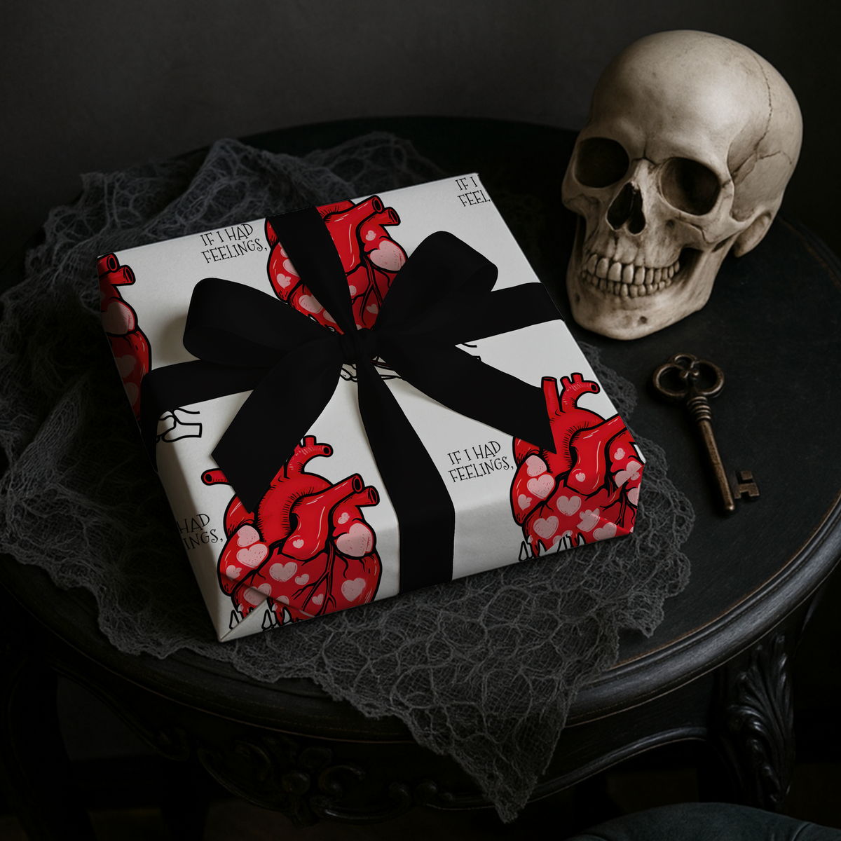 In My Feelings Gothic Valentine’s Wrapping Paper