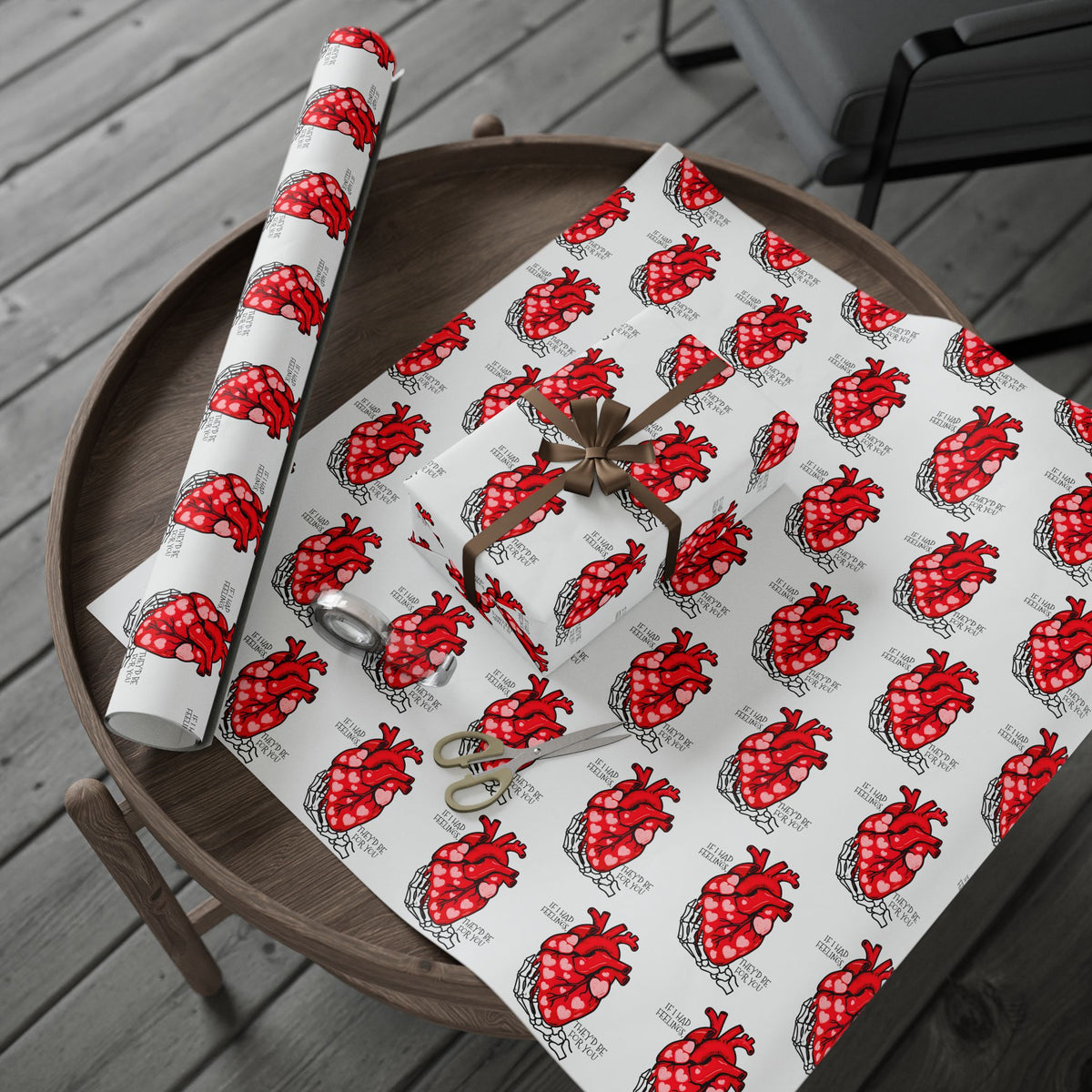 In My Feelings Gothic Valentine’s Wrapping Paper