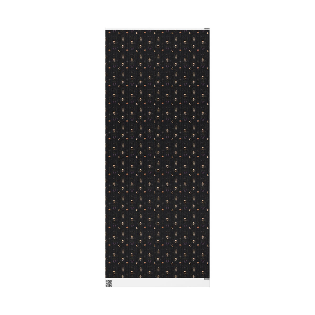 Garden of the Departed Gothic Celestial Moon Skull & Dark Flora Wrapping Paper