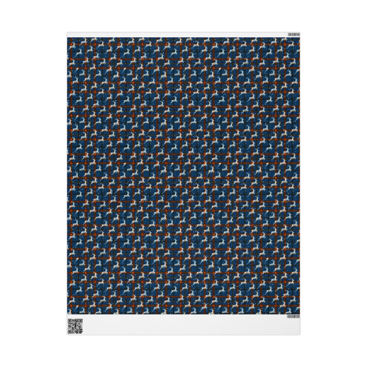 Ghostly Reindeer Gothic Stag Christmas Wrapping Paper