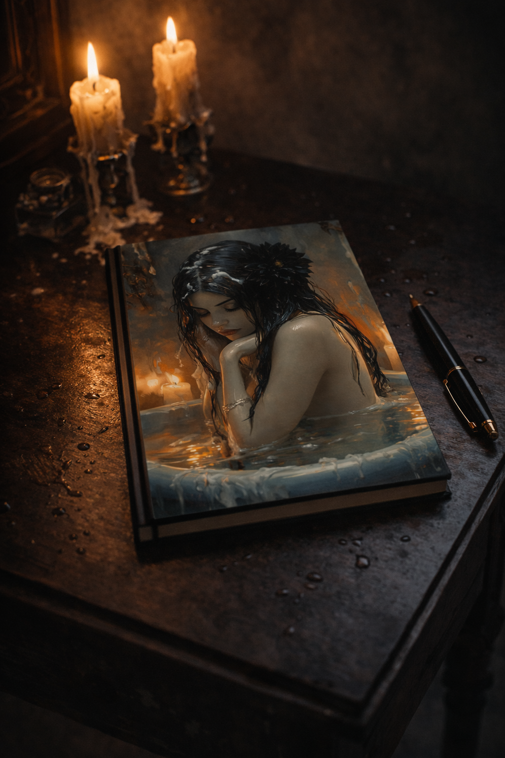 Held Between My Teeth | Gothic Hardcover Journal