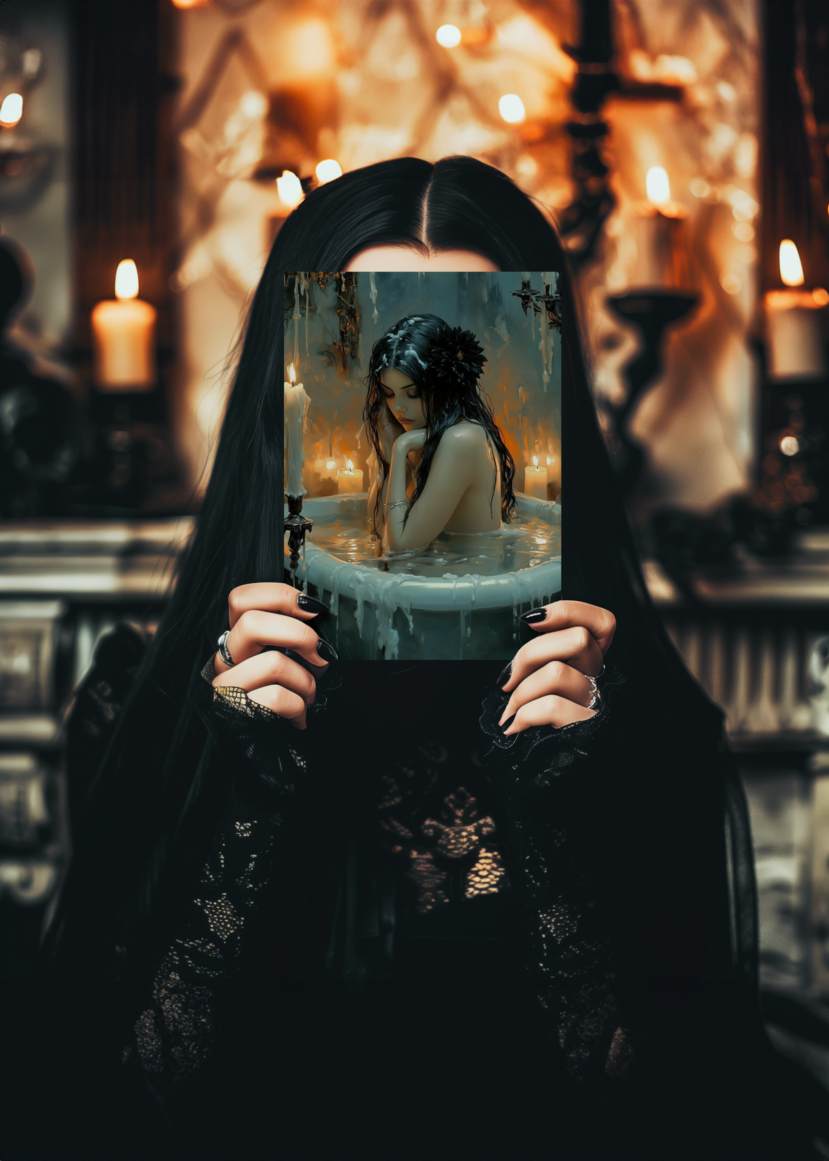 Held Between My Teeth | Gothic Hardcover Journal