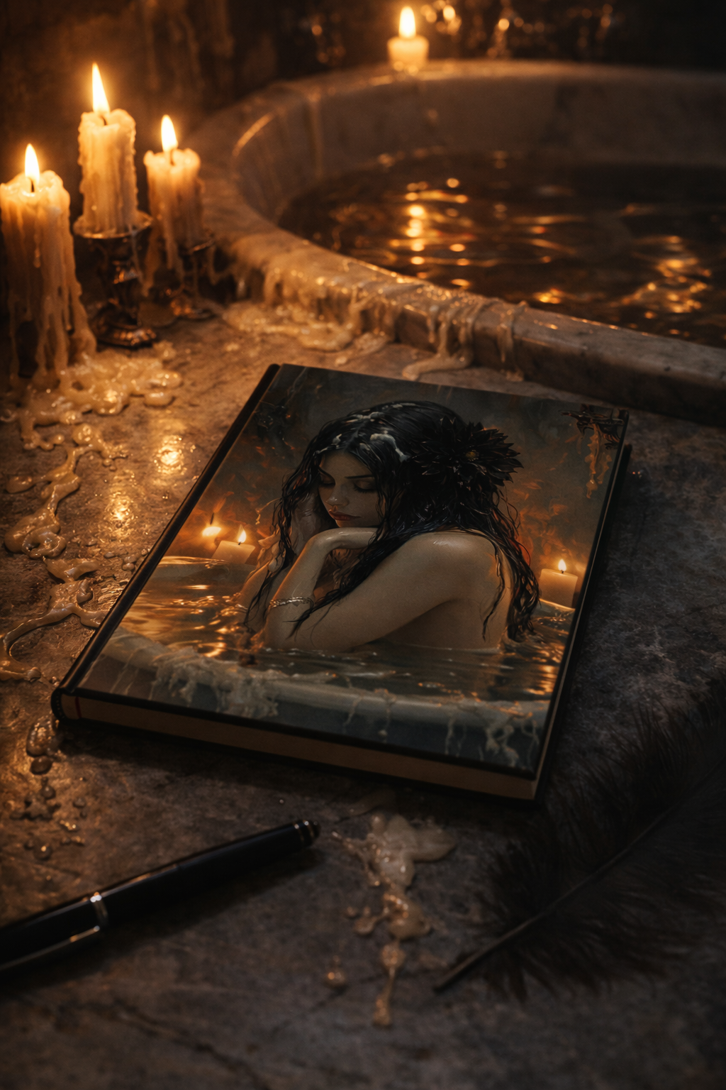 Held Between My Teeth | Gothic Hardcover Journal
