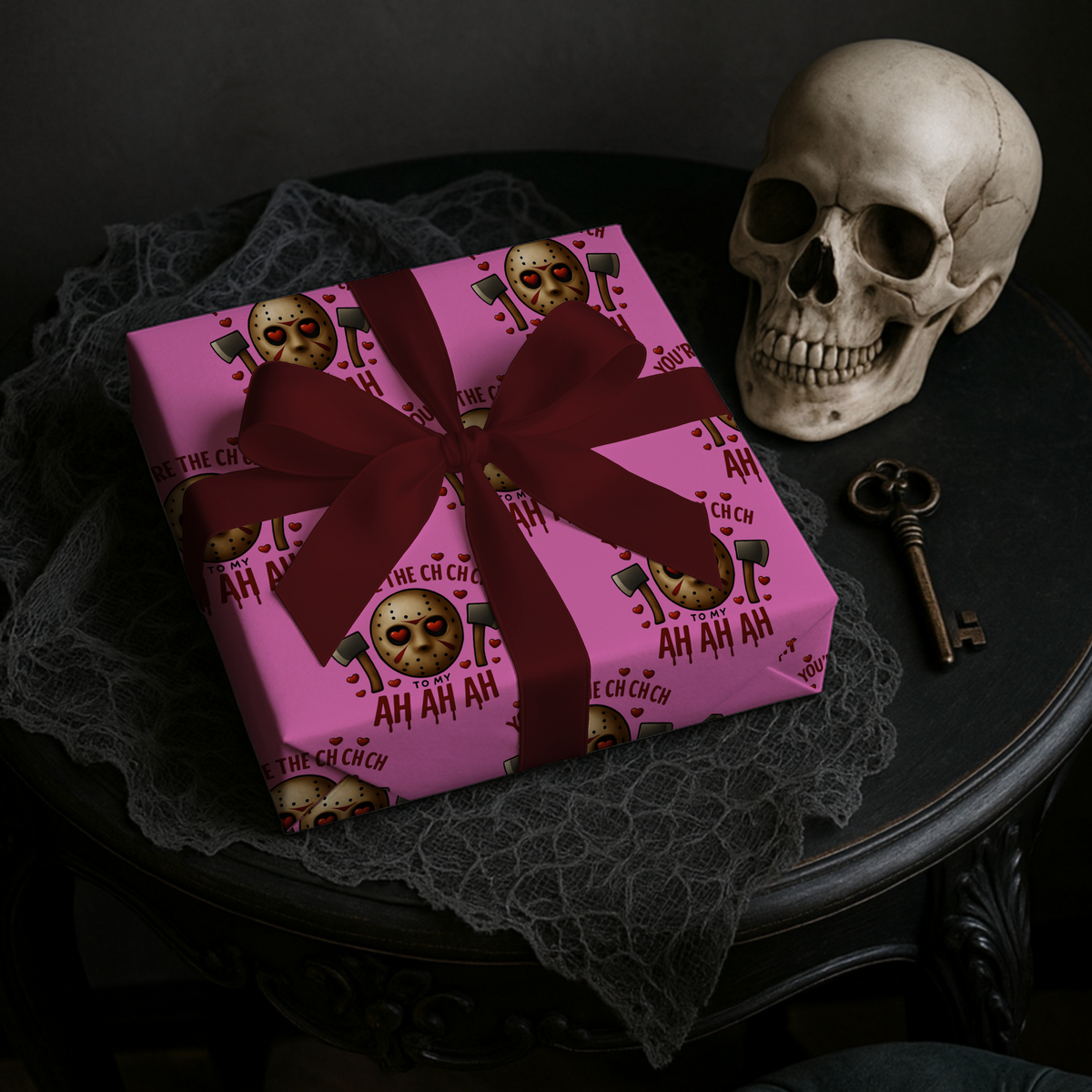 You're My Ch Ch CH Jason Inspired Valentine’s Wrapping Paper