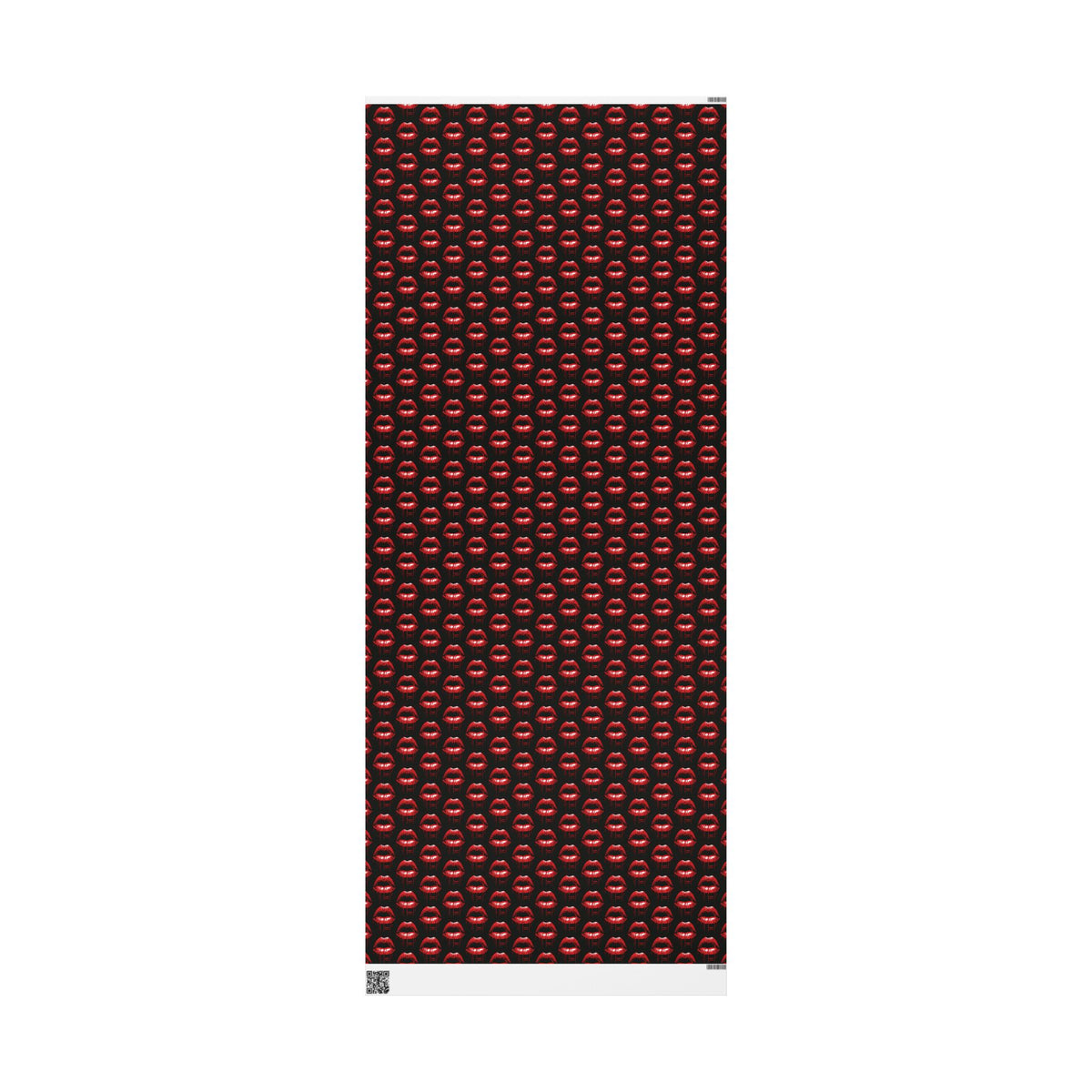 Kiss Me Until It Hurts Gothic Dark Romance Valentine Wrapping Paper