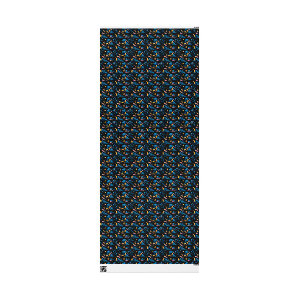 Little Night Fliers Spooky Cute Gothic Baby Shower Bat Wrapping Paper