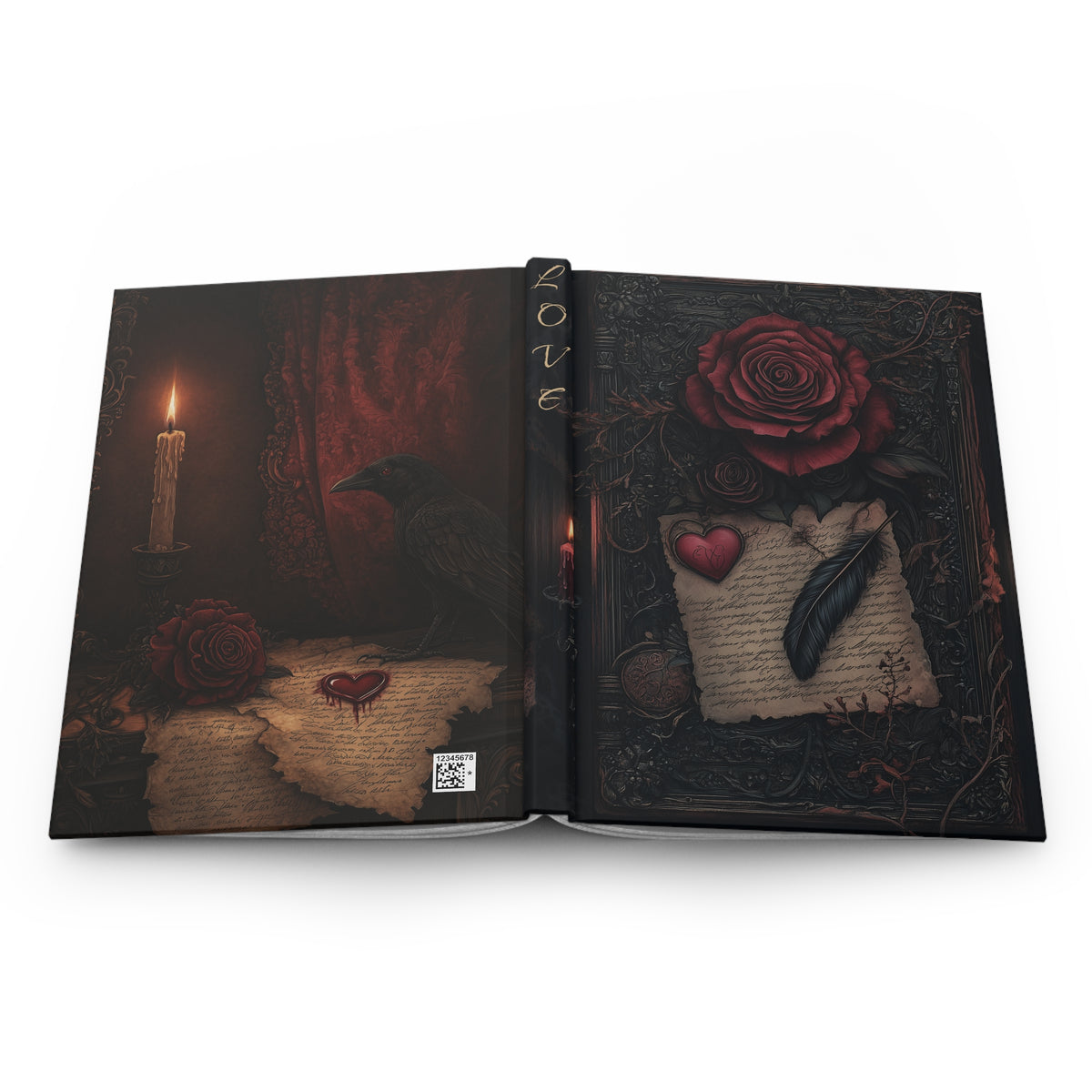 LOVE - The First Beating of a Doomed Heart Hardcover Journal Matte
