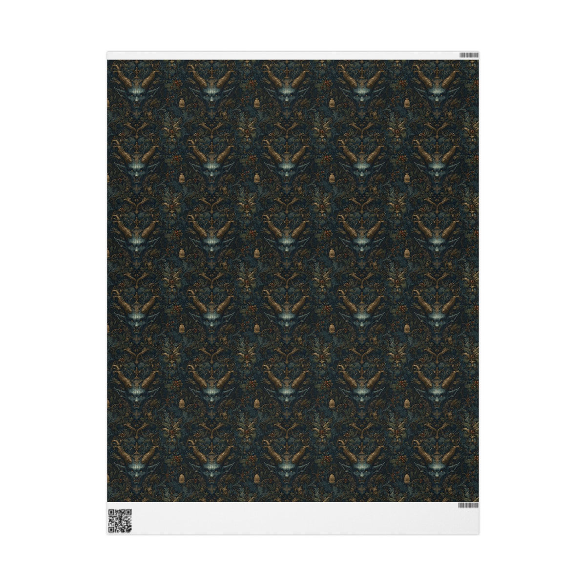Midwinter Beast Gothic Krampus Christmas Wrapping Paper