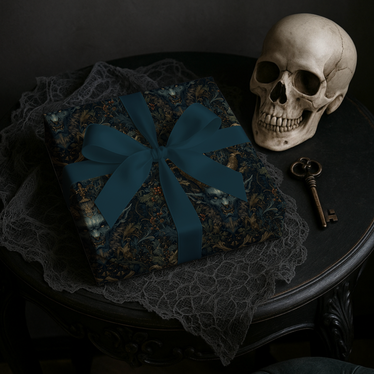 Midwinter Beast Gothic Krampus Christmas Wrapping Paper
