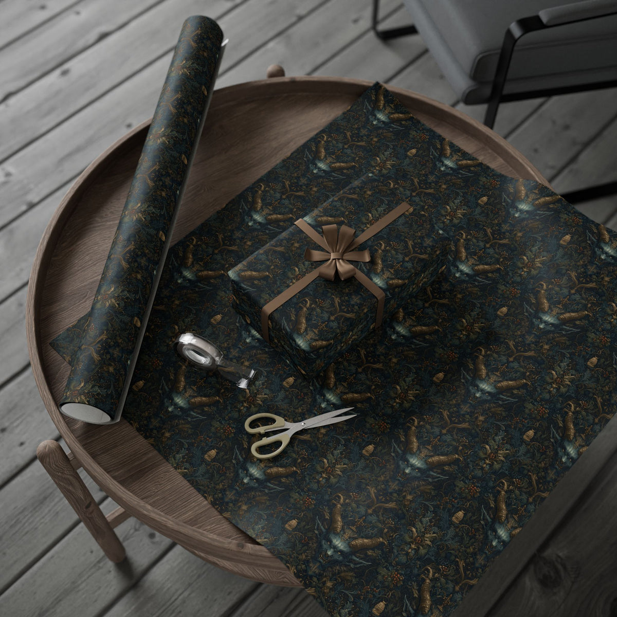 Midwinter Beast Gothic Krampus Christmas Wrapping Paper