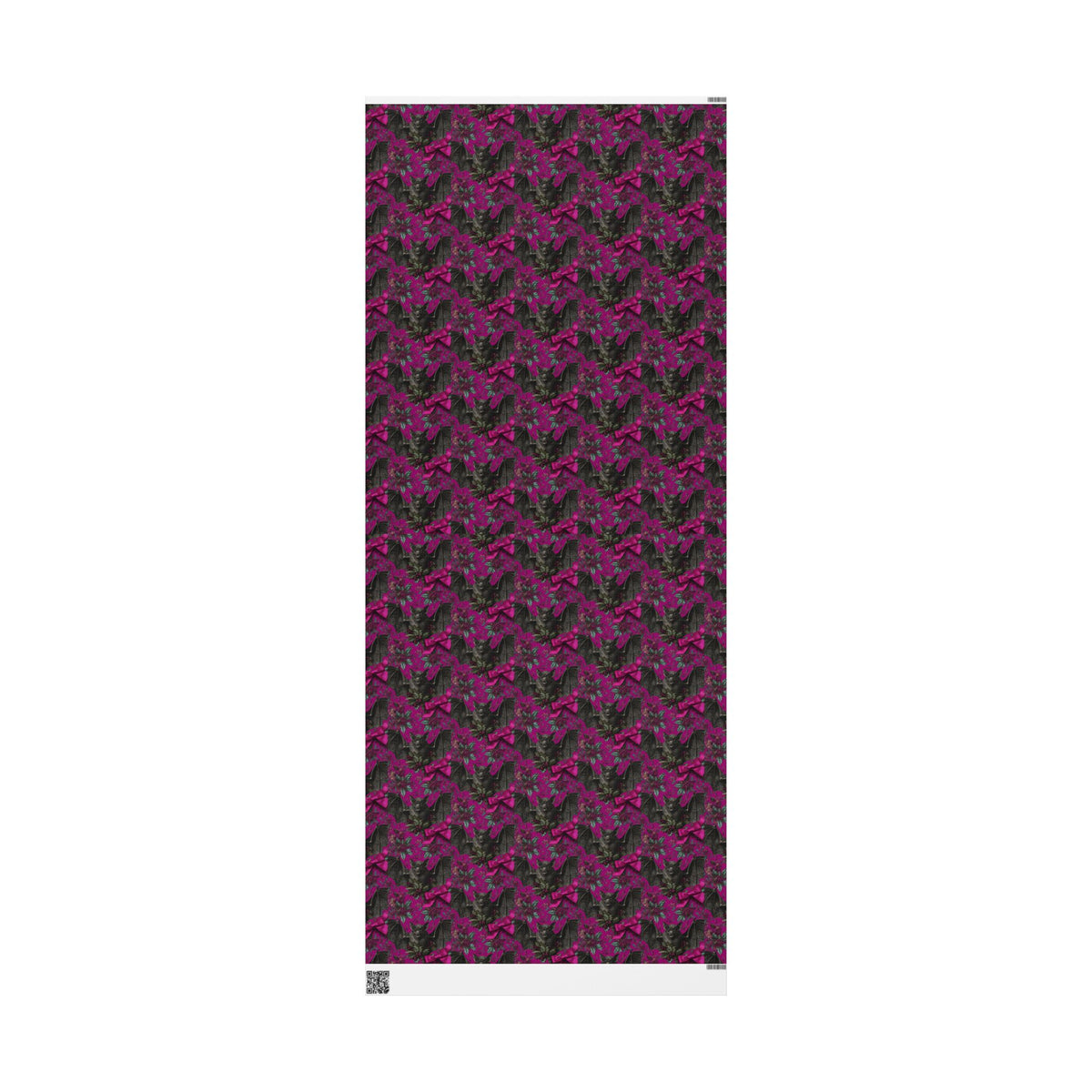Magenta Holiday Dreams Gothic Bat Wrapping Paper