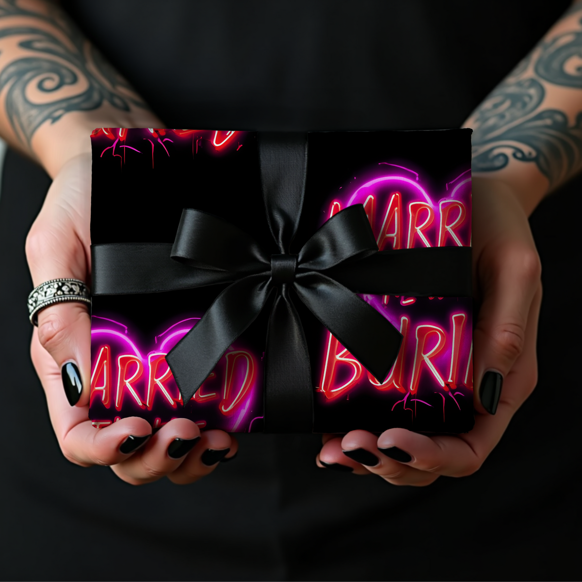 Married Till We're Buried Valentine’s Wrapping Paper