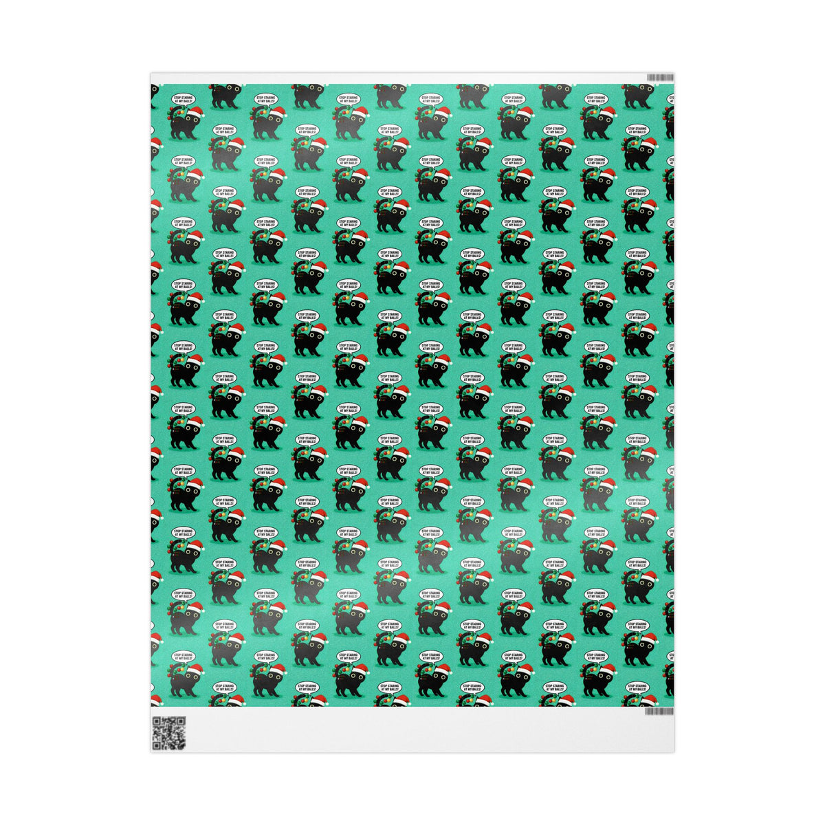 Stop Staring At My Balls Naughty Holiday Wrapping Paper