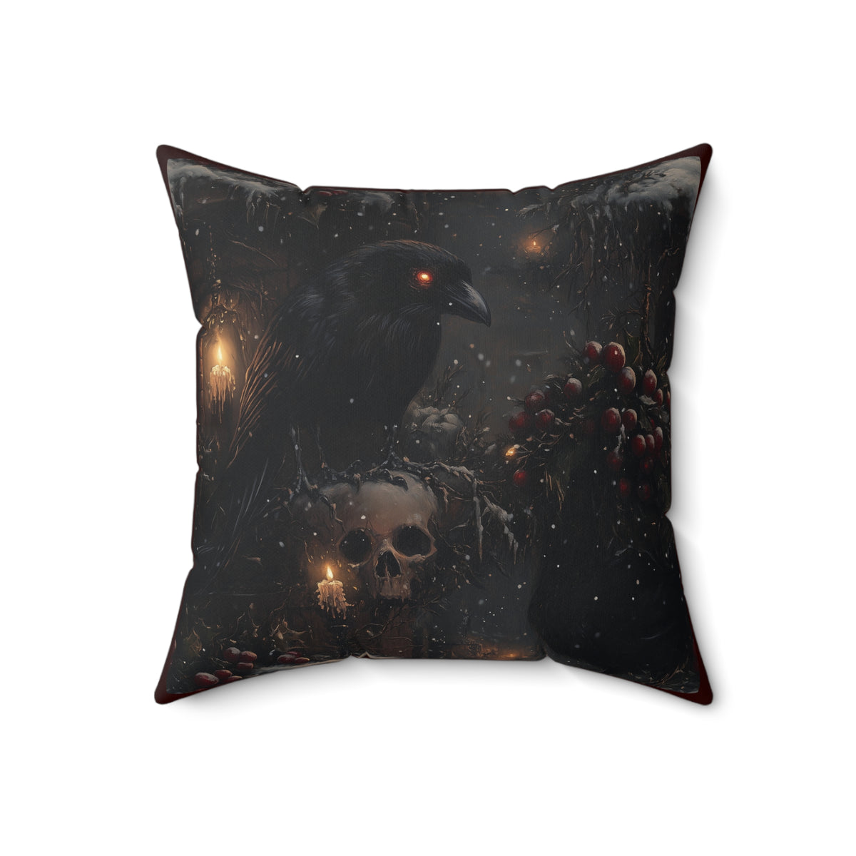 Nevermore Night | Gothic Holiday Decorative Pillow
