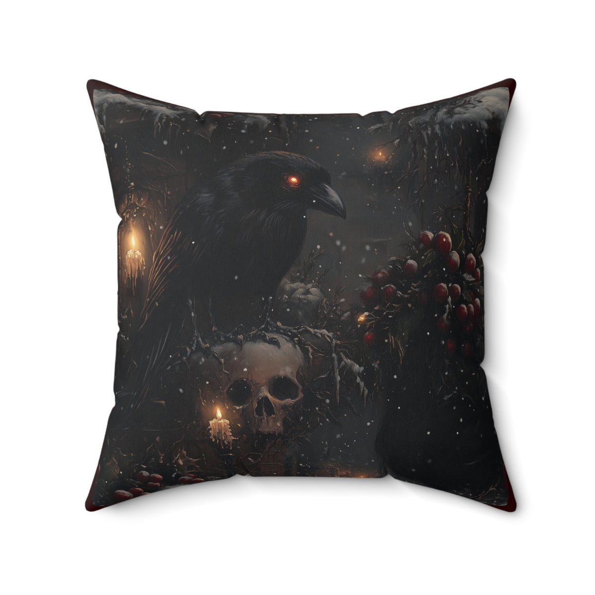 Nevermore Night | Gothic Holiday Decorative Pillow