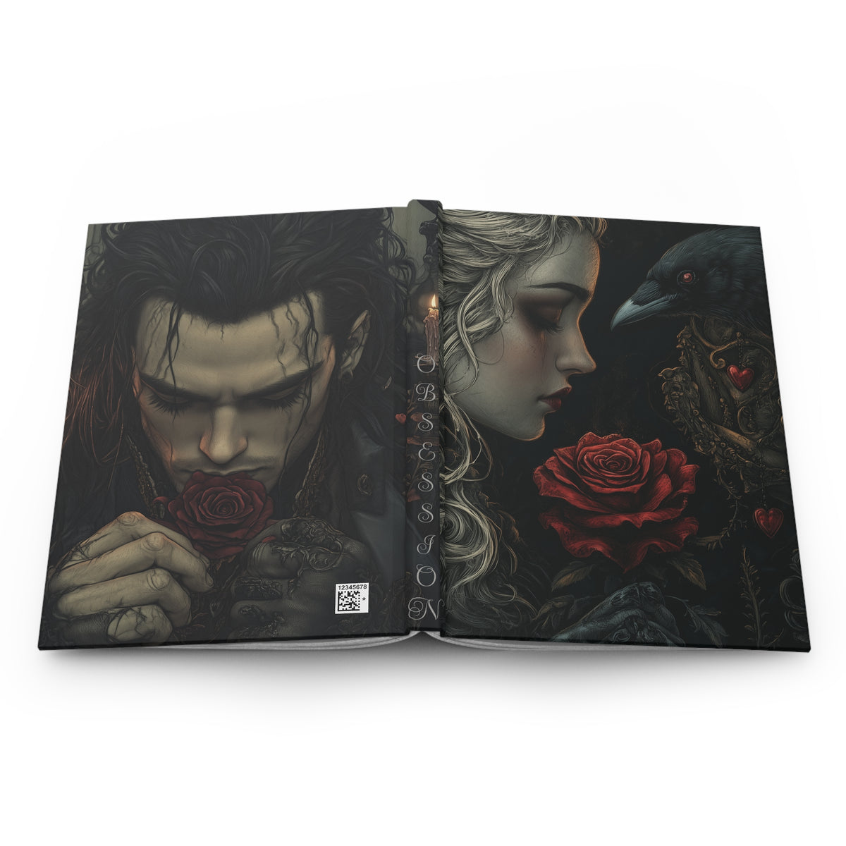 OBSESSION - When the Heart Refused the Grave | Gothic Hardcover Journal