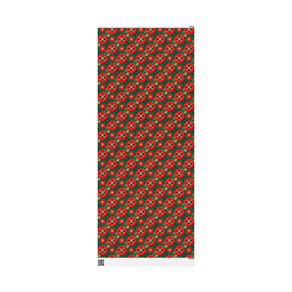 Ouija Pointer Red & Green Geometric Christmas Wrapping Paper